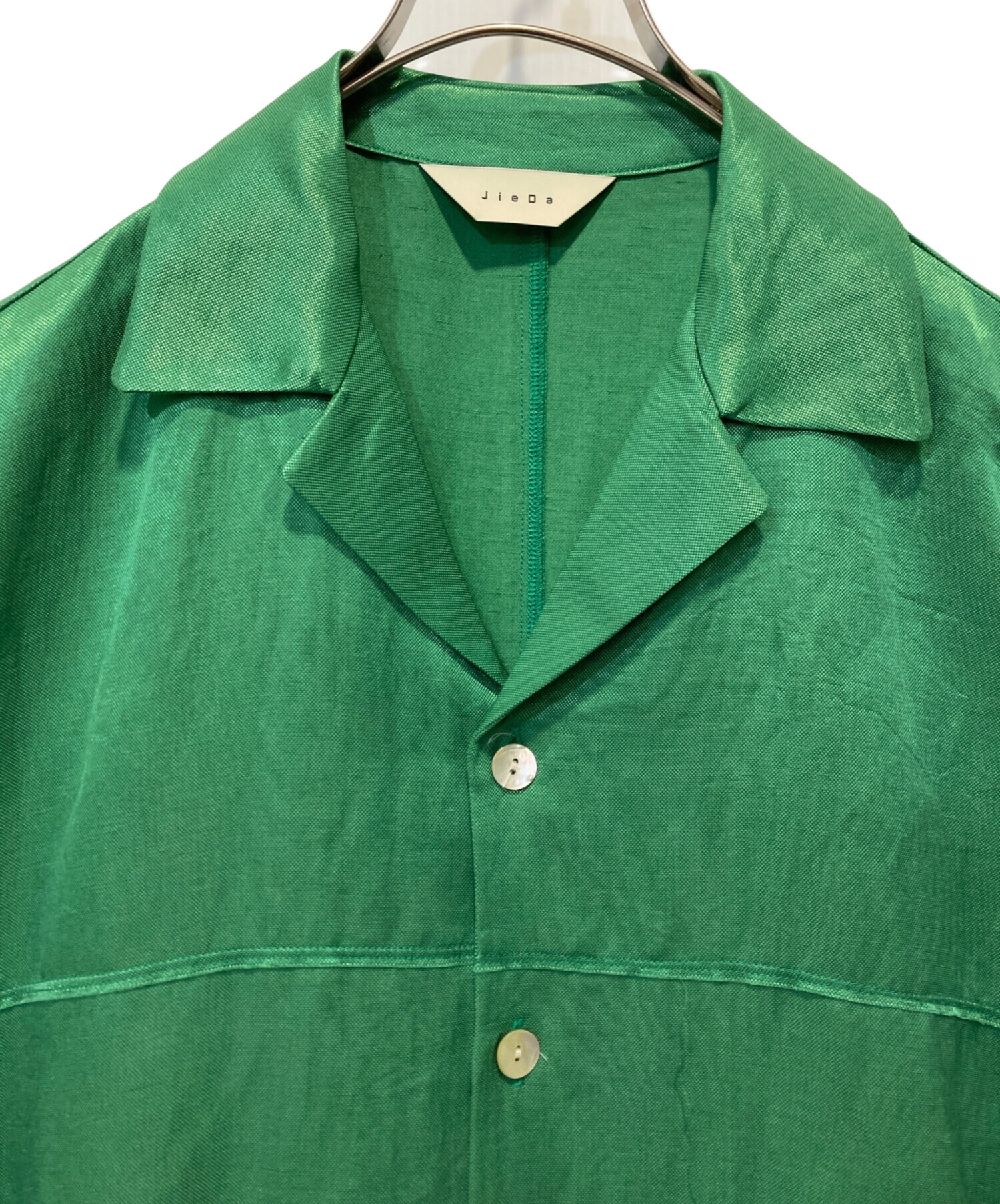 中古・古着通販】jieda (ジエダ) フロッキーパネルシャツ グリーン