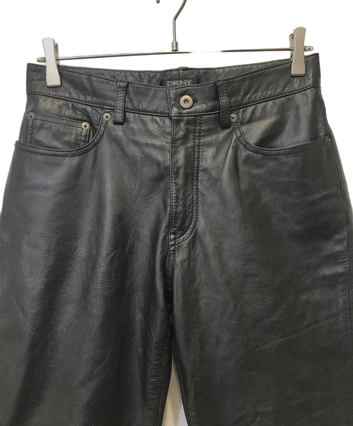 中古・古着通販】DKNY (ダナキャランニューヨーク) レザーパンツ 