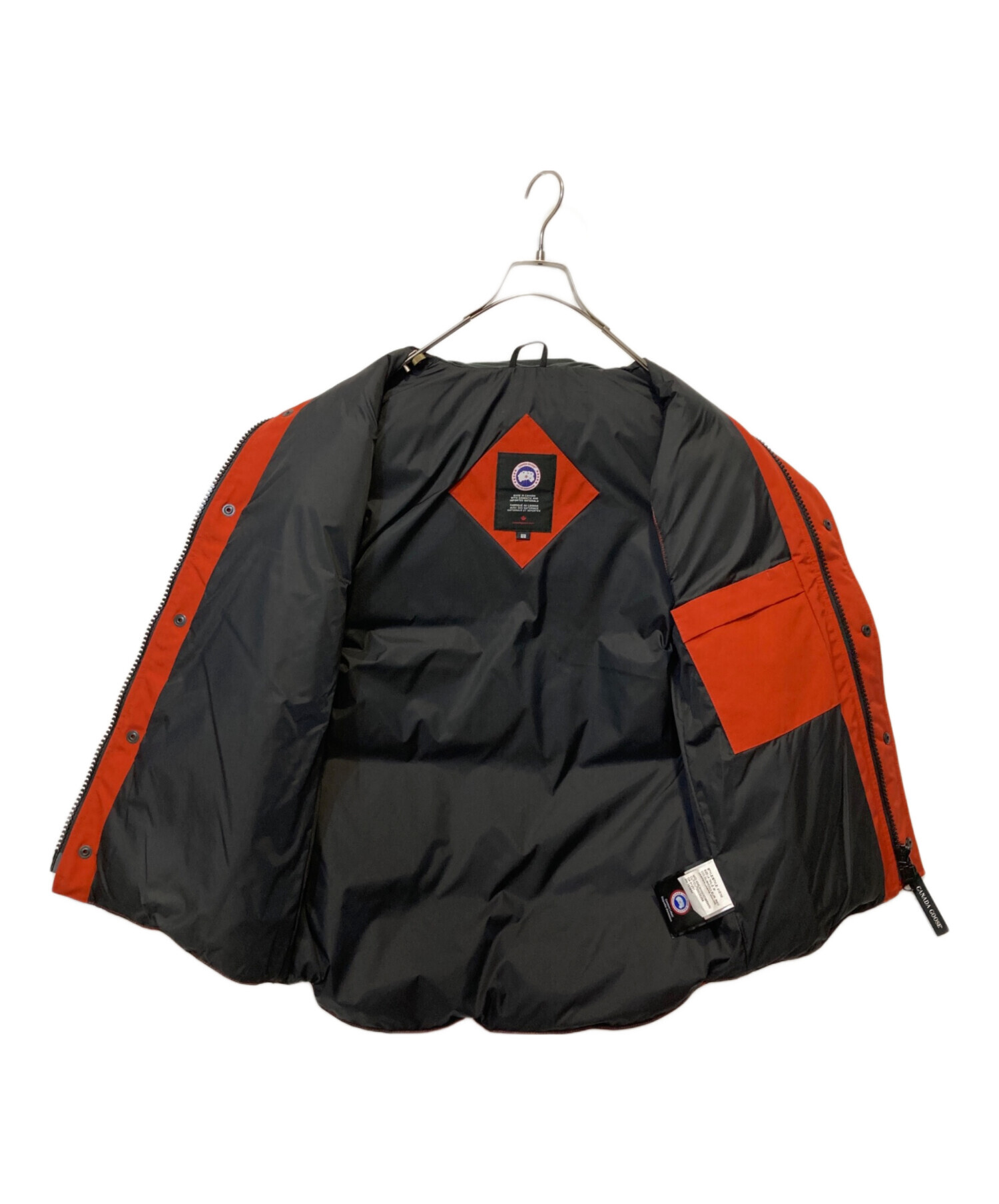 中古・古着通販】CANADA GOOSE (カナダグース) ダウンベスト オレンジ