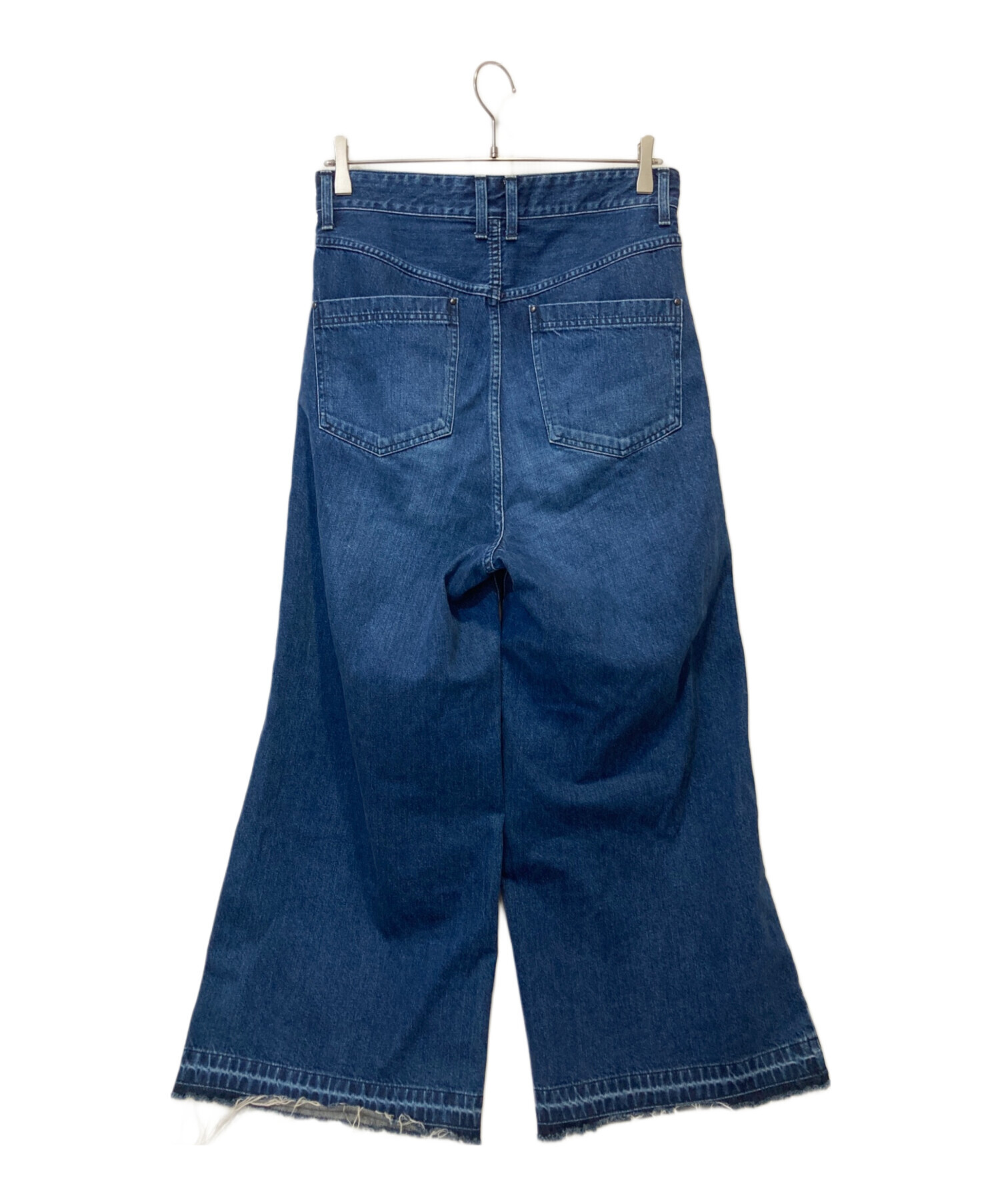 中古・古着通販】juha (ユハ) DAMAGE BAGGY DENIM PANTS インディゴ 