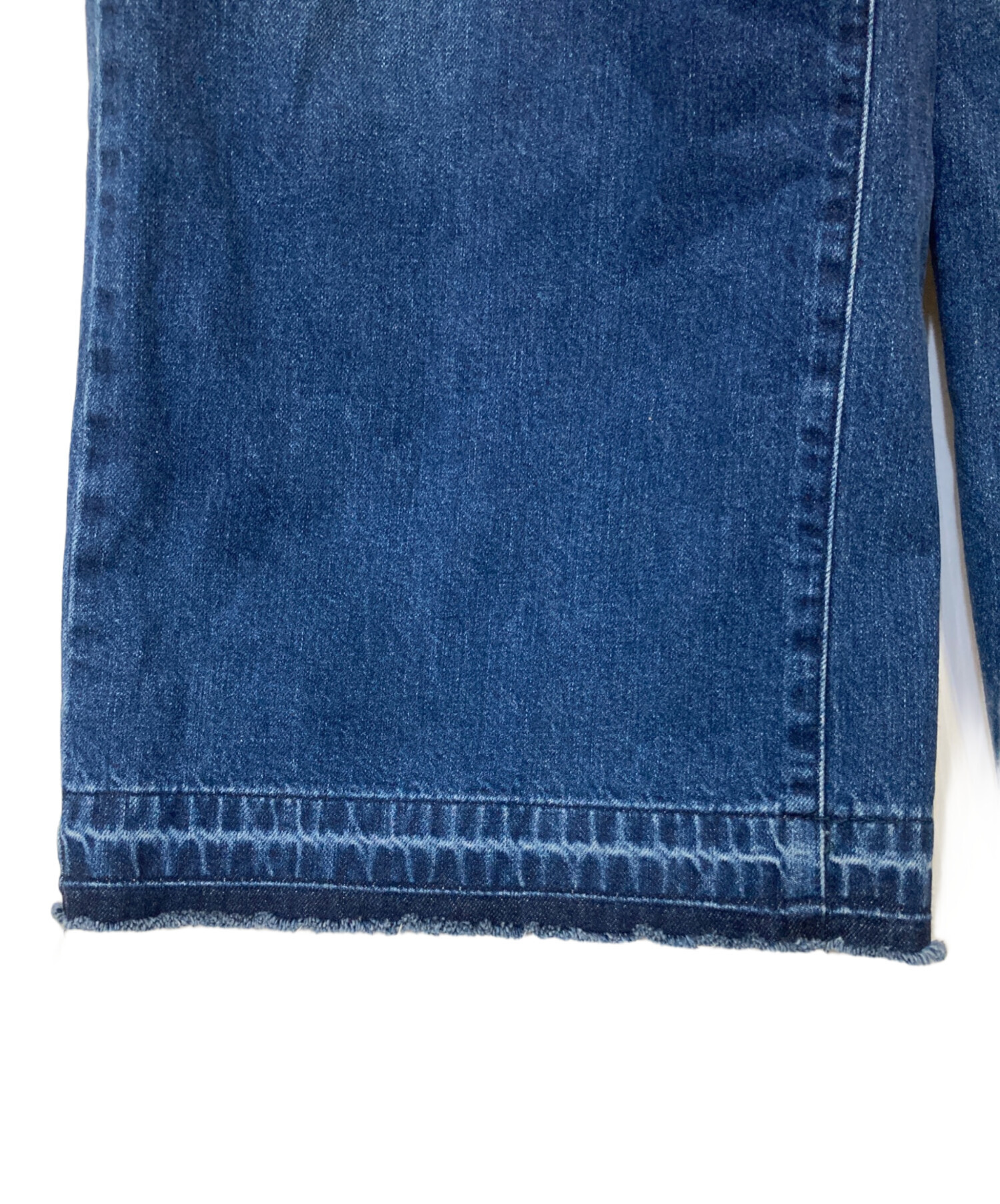 中古・古着通販】juha (ユハ) DAMAGE BAGGY DENIM PANTS インディゴ 