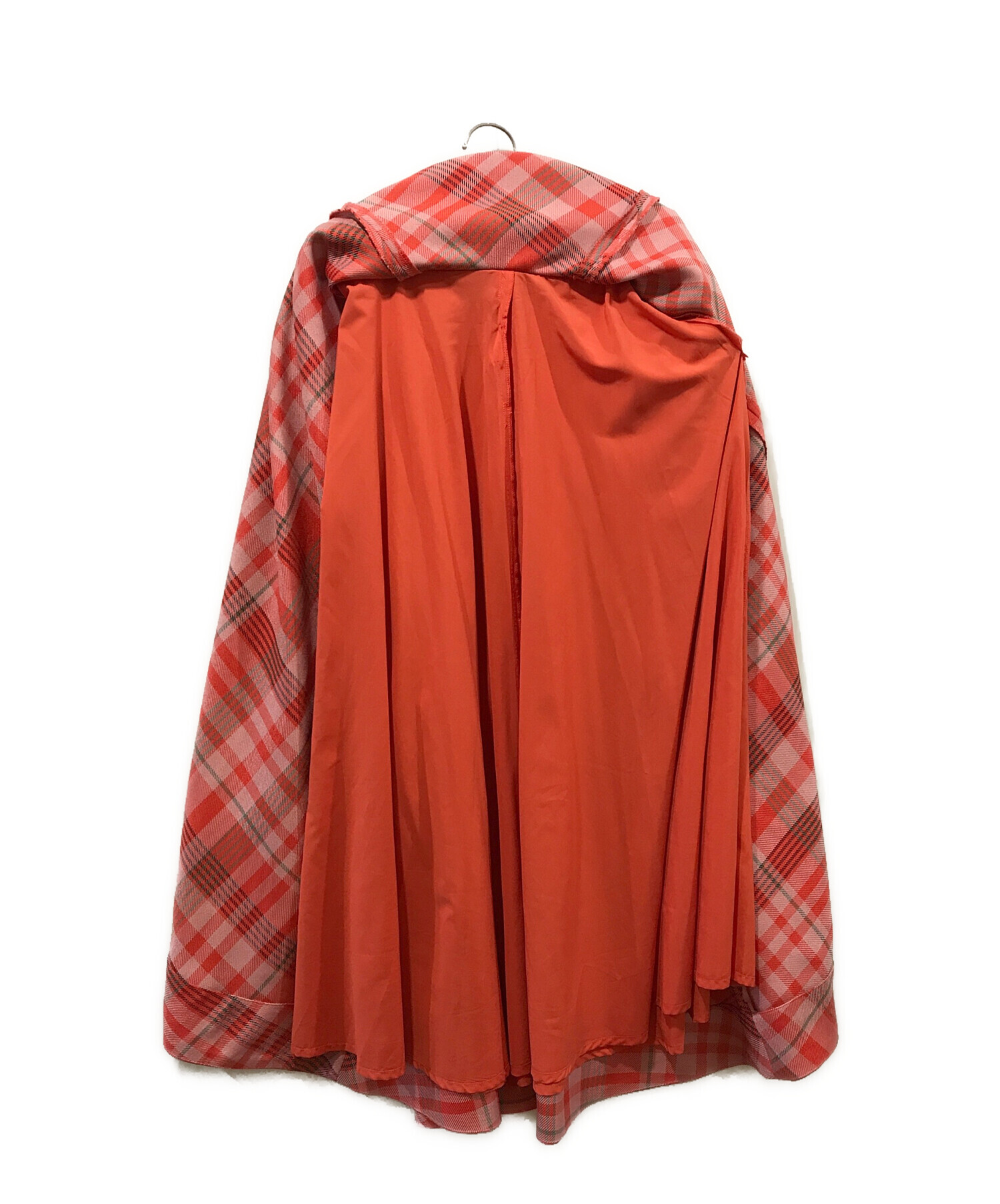 中古・古着通販】AMERI (アメリ) EVELYN CHECK FLARE SKIRT ピンク 