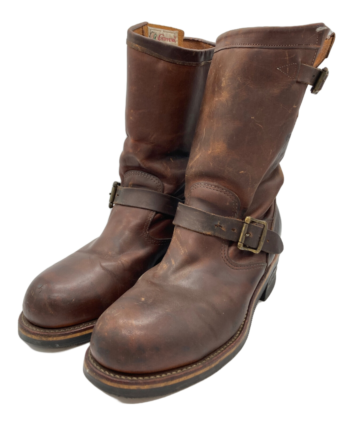 CHIPPEWA ブラウン エンジニアブーツ