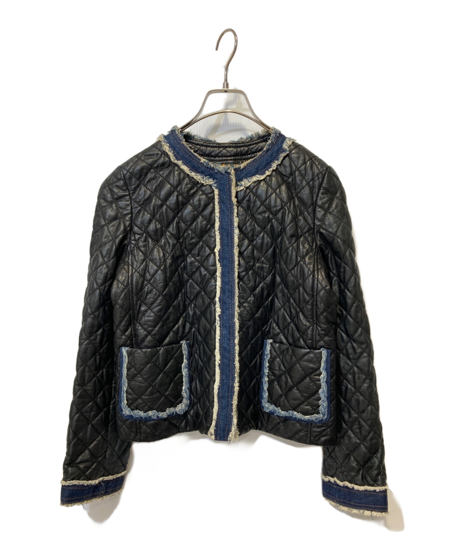 中古・古着通販】D&G (ディーアンドジー) キルティングレザー 