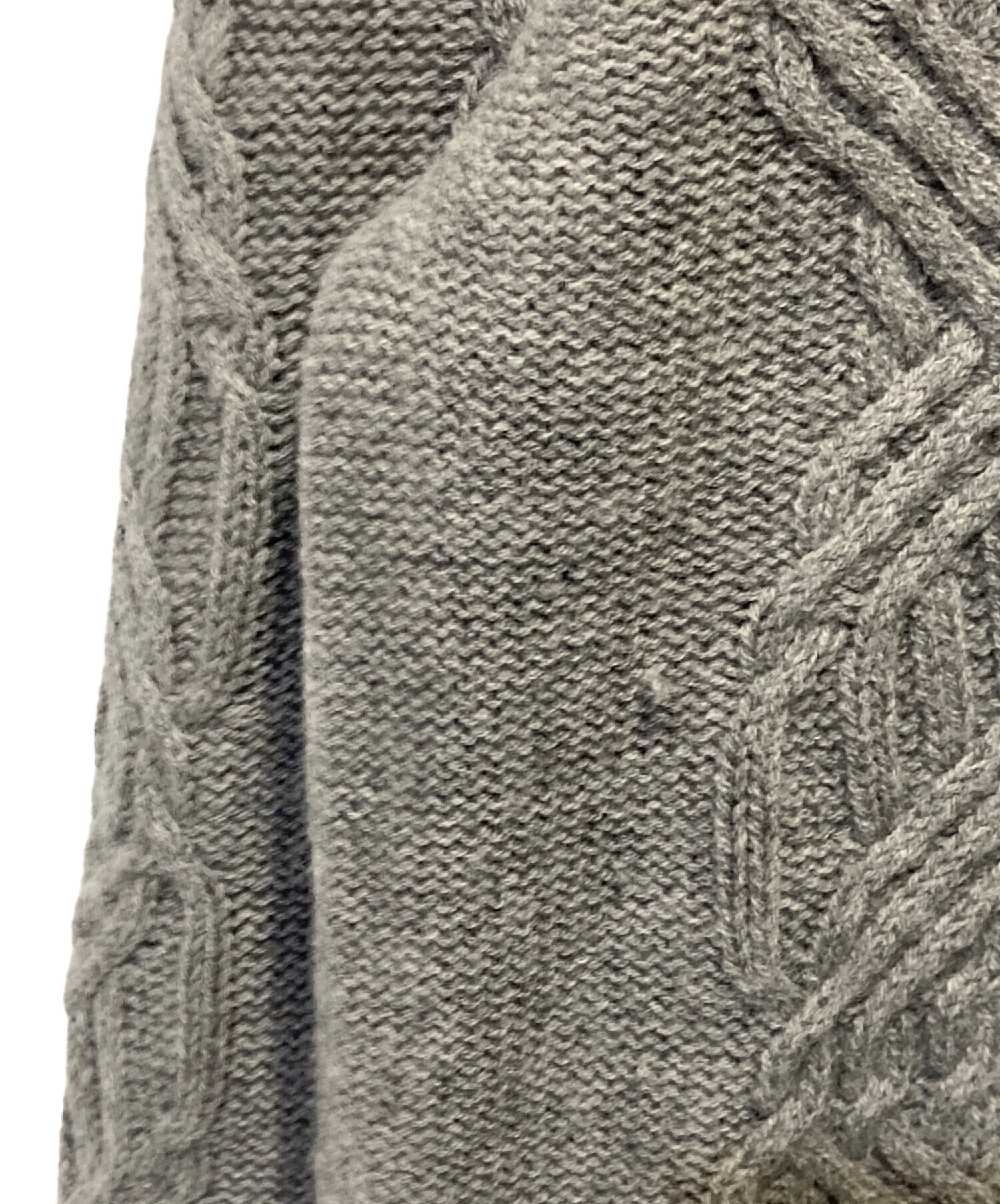 中古・古着通販】theory (セオリー) ニットワンピース グレー サイズ:S