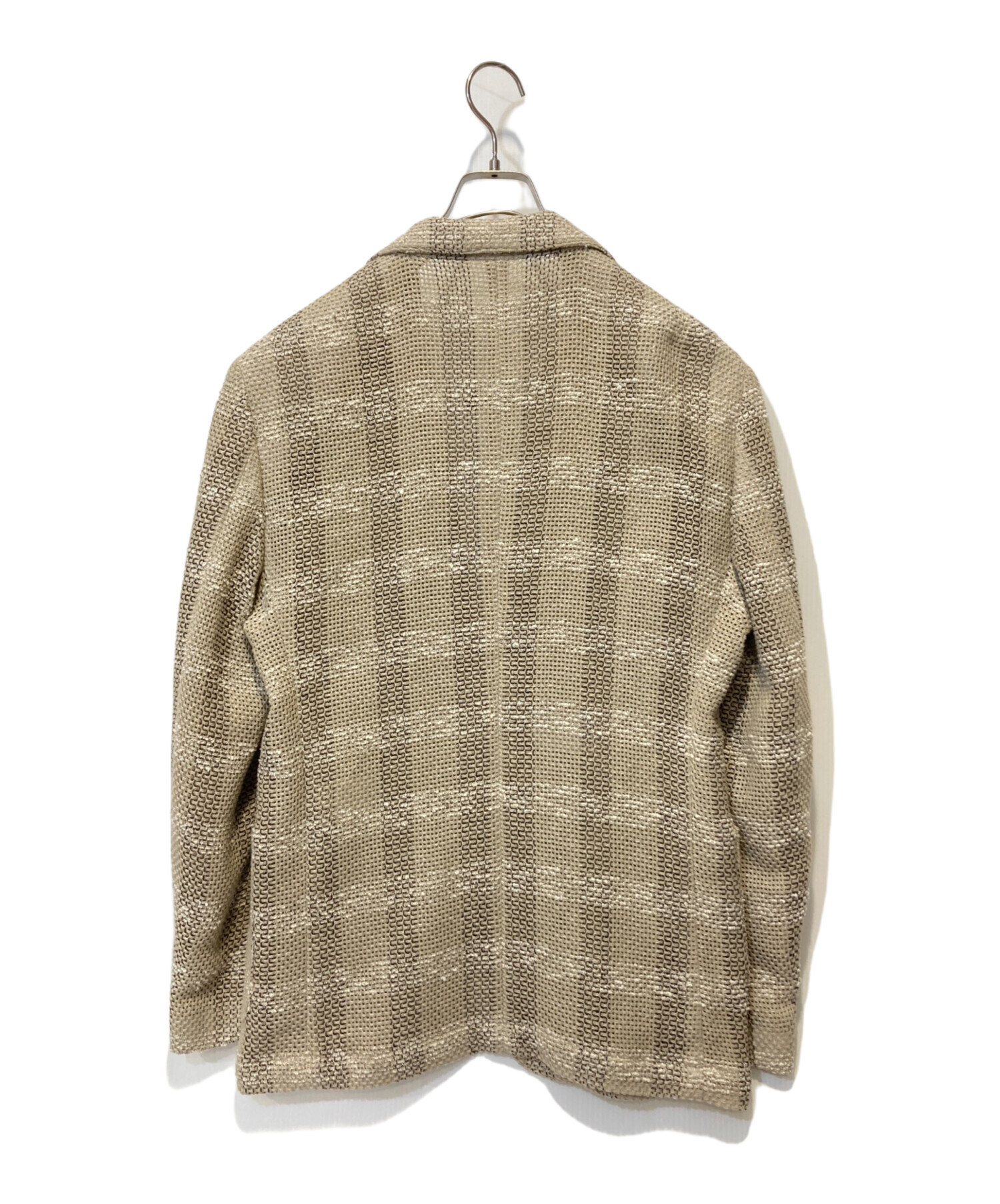 中古・古着通販】LARDINI (ラルディーニ) リネン混 チェック シングル