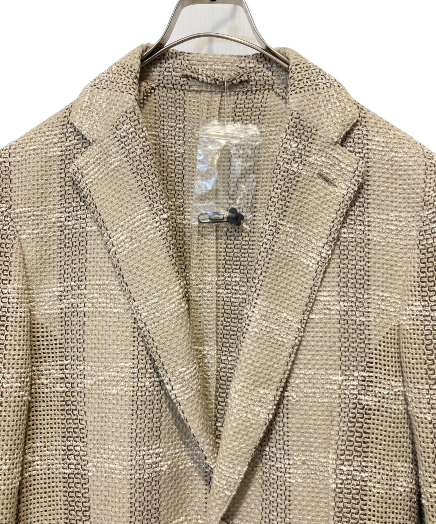 中古・古着通販】LARDINI (ラルディーニ) リネン混 チェック シングル