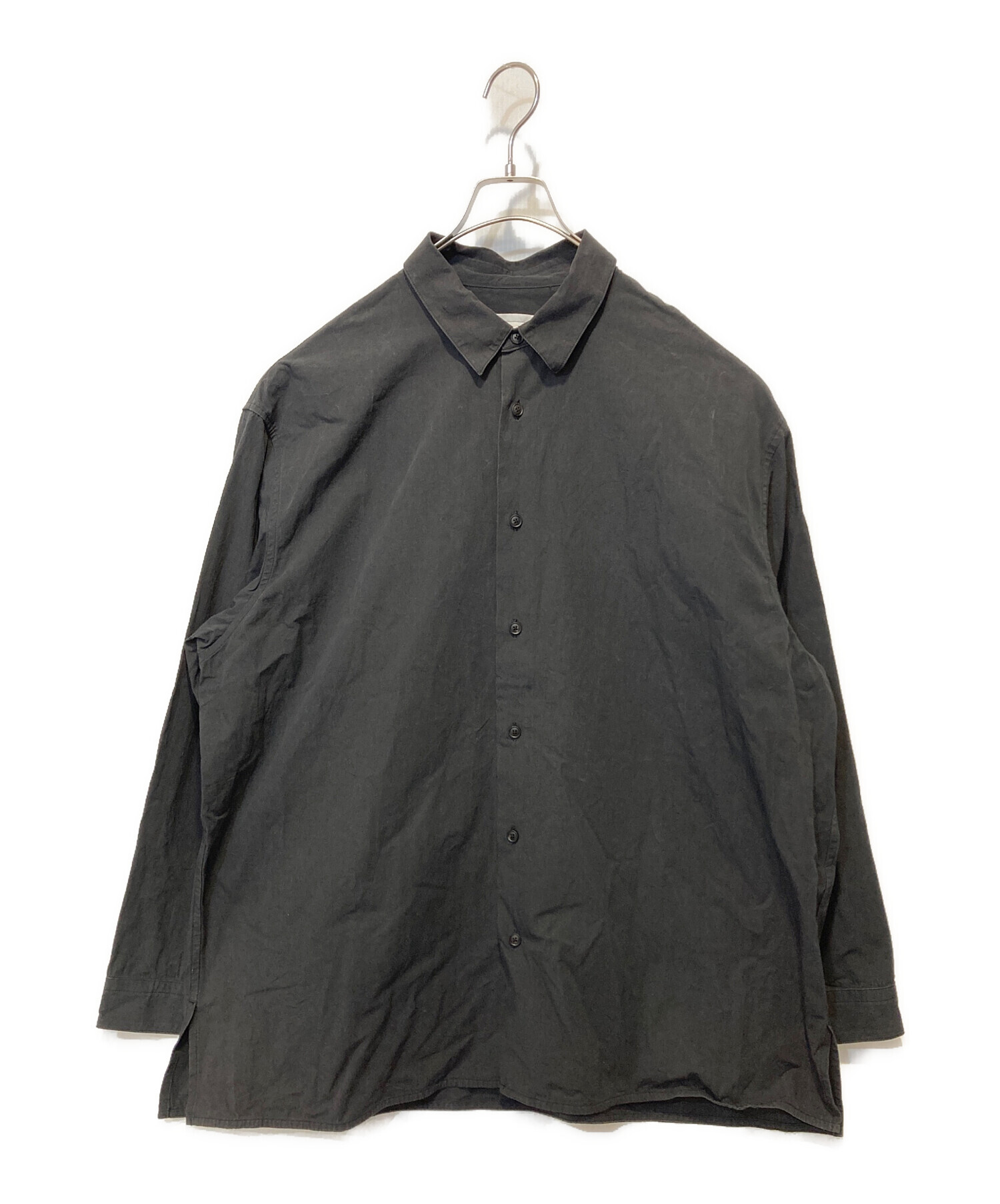 中古・古着通販】nonnotte (ノノット) OVERSIZED SHIRT ブラック