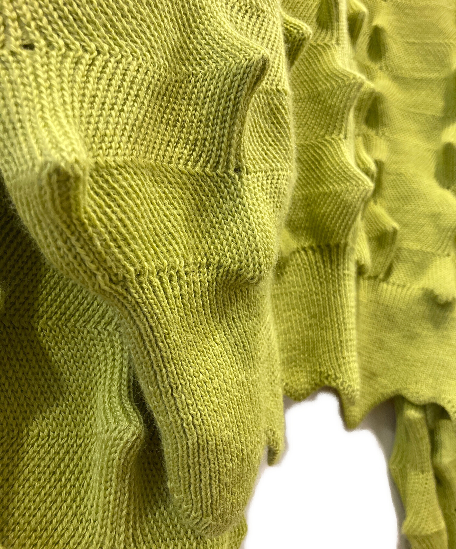 中古・古着通販】MADFRENZY (マッドフレンジー) SPIKED KNIT HOODIE 