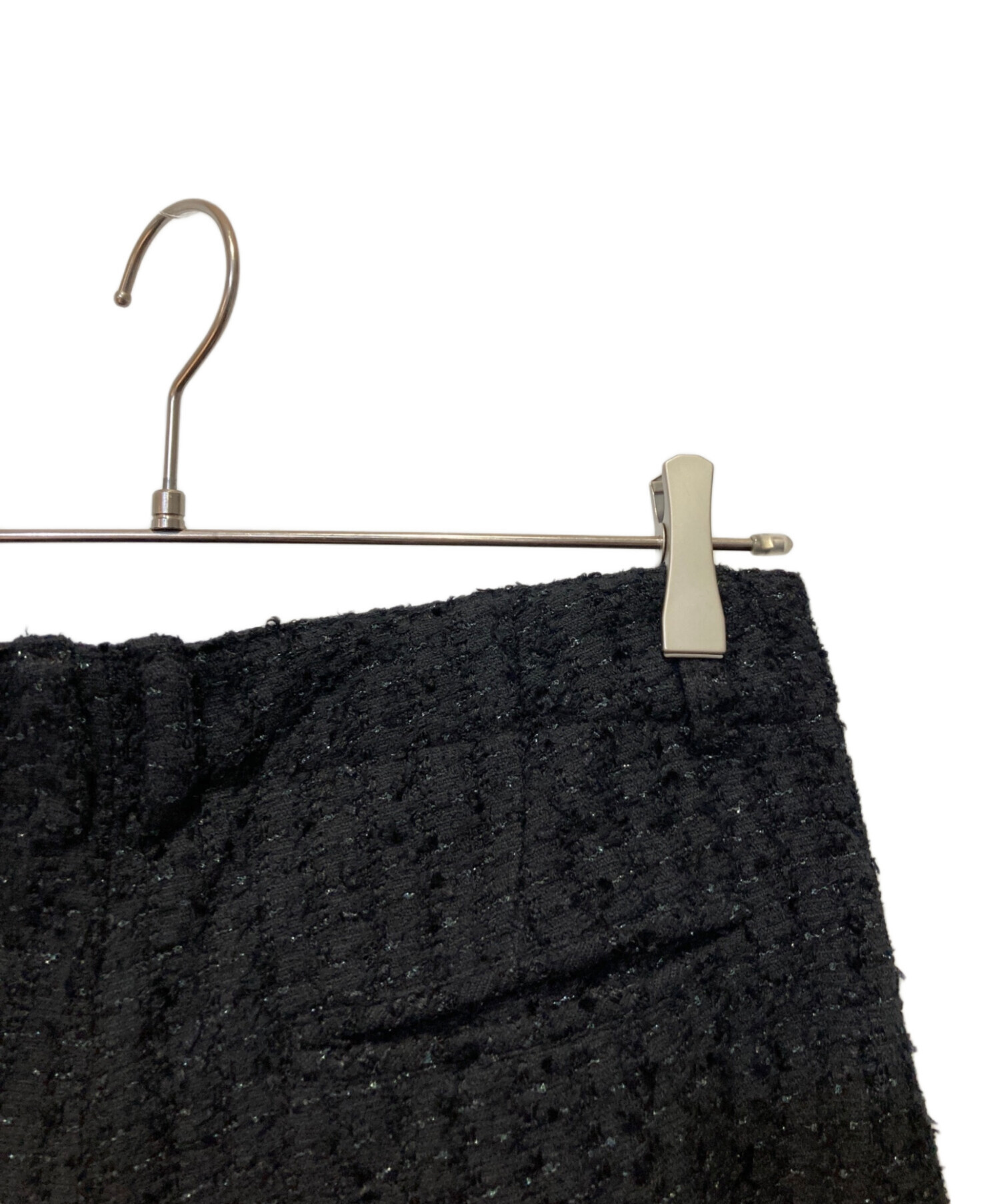 中古・古着通販】juha (ユハ) FANCY TWEED FLARE PANTS ブラック