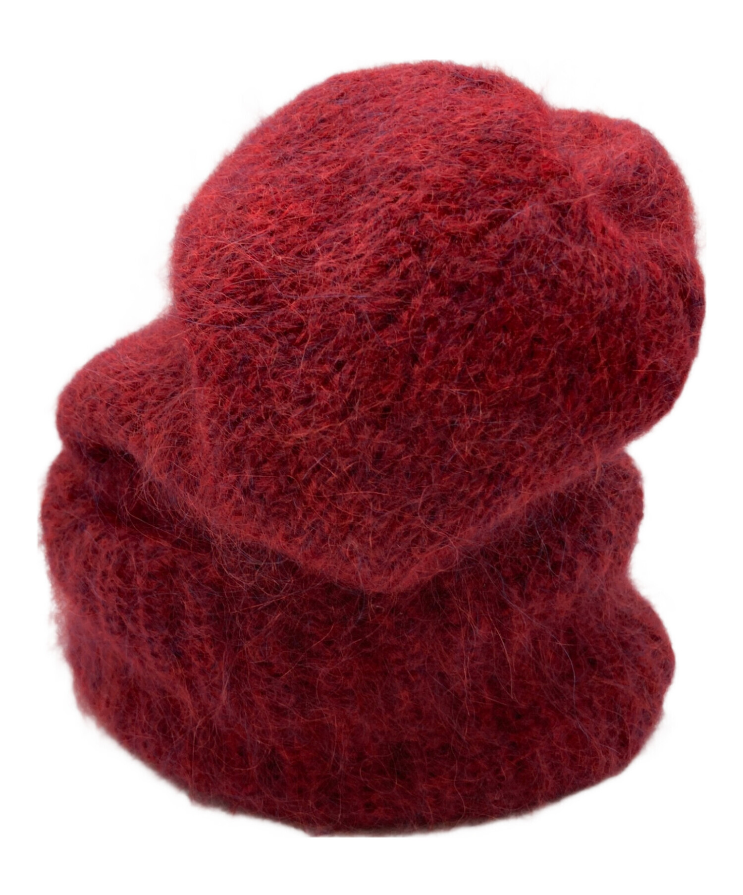 TEURN STUDIOS MOHAIR BEANIE GRAY ターンスタジオ モヘヤビーニー ニットキャップ 中古・古着通販】TEURN STUDIOS (-) MOHAIR BEANIE レッド｜ブランド