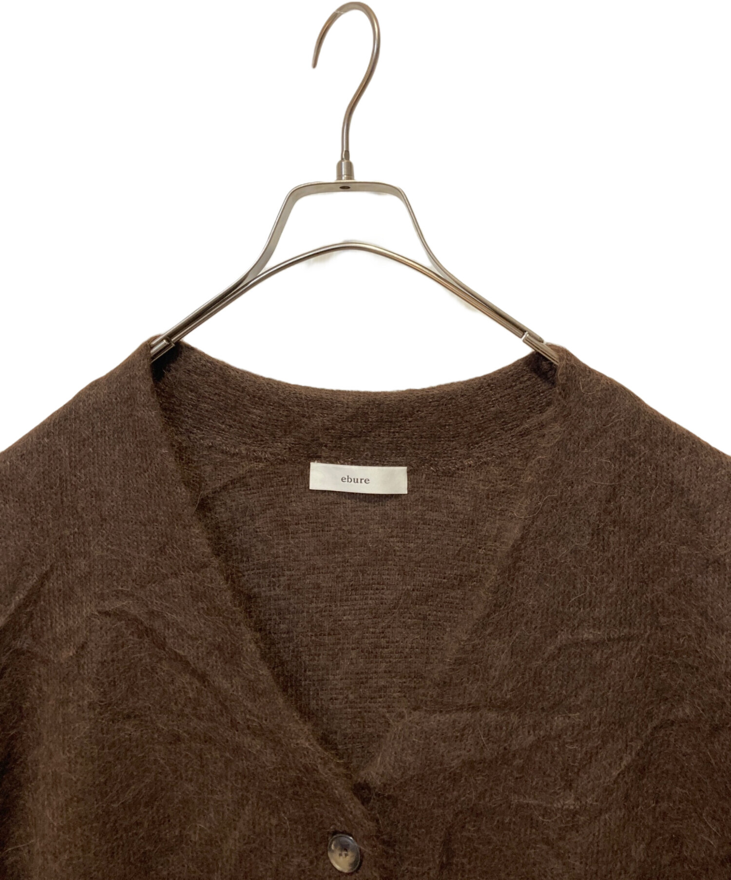 中古・古着通販】ebure (エブール) アルパカカーディガン ブラウン