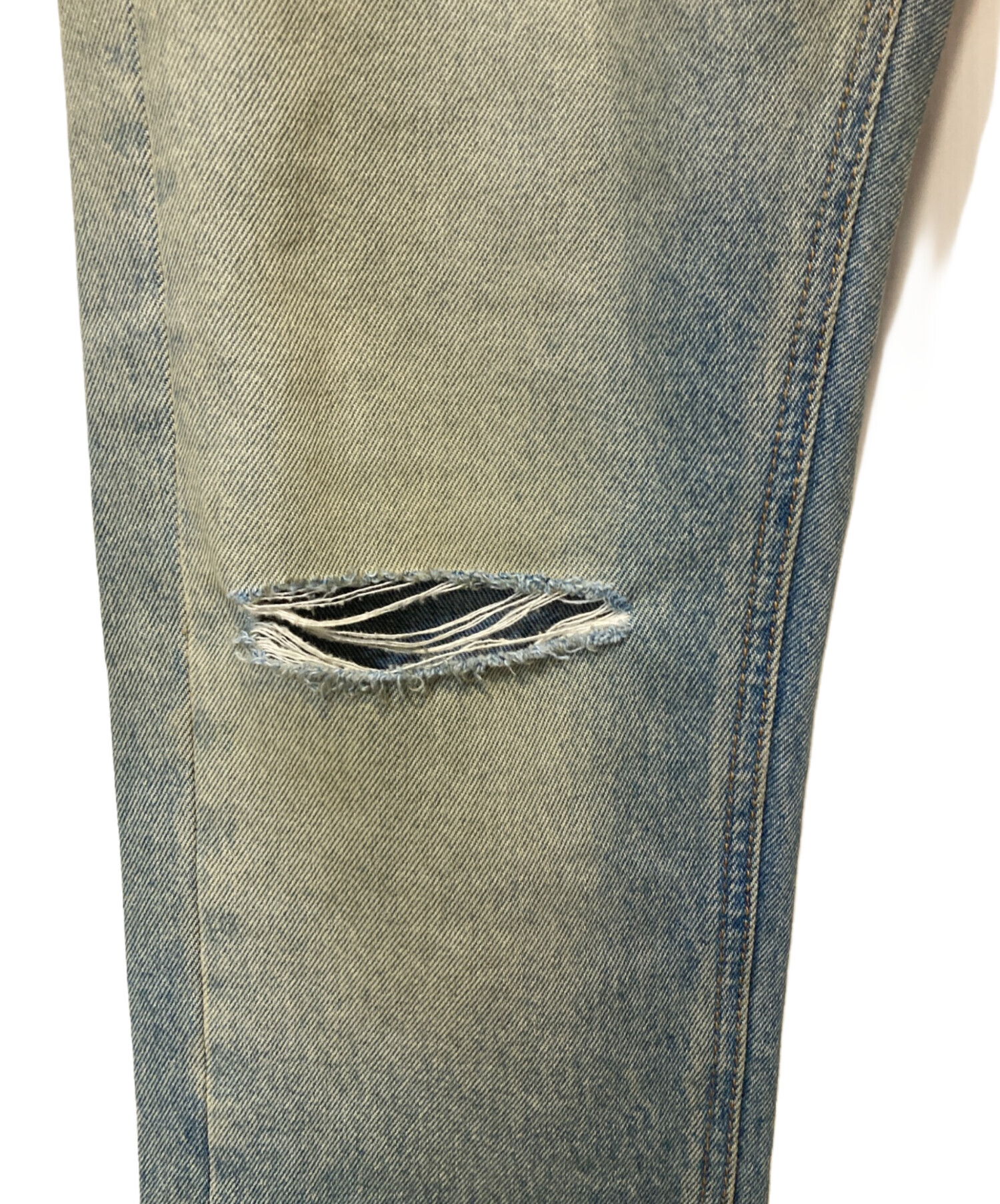 中古・古着通販】OFFWHITE (オフホワイト) Striped Distressed Blue