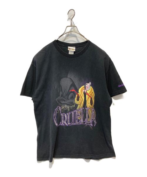 C古いディズニーTシャツ 中古・古着通販】DISNEY (ディズニー) プリントTシャツ ブラック