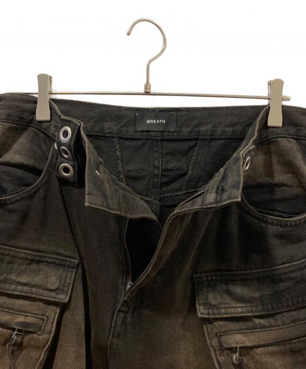 中古・古着通販】BREATH (ブレス) デニムハーフパンツ/DAMAGE CARGO
