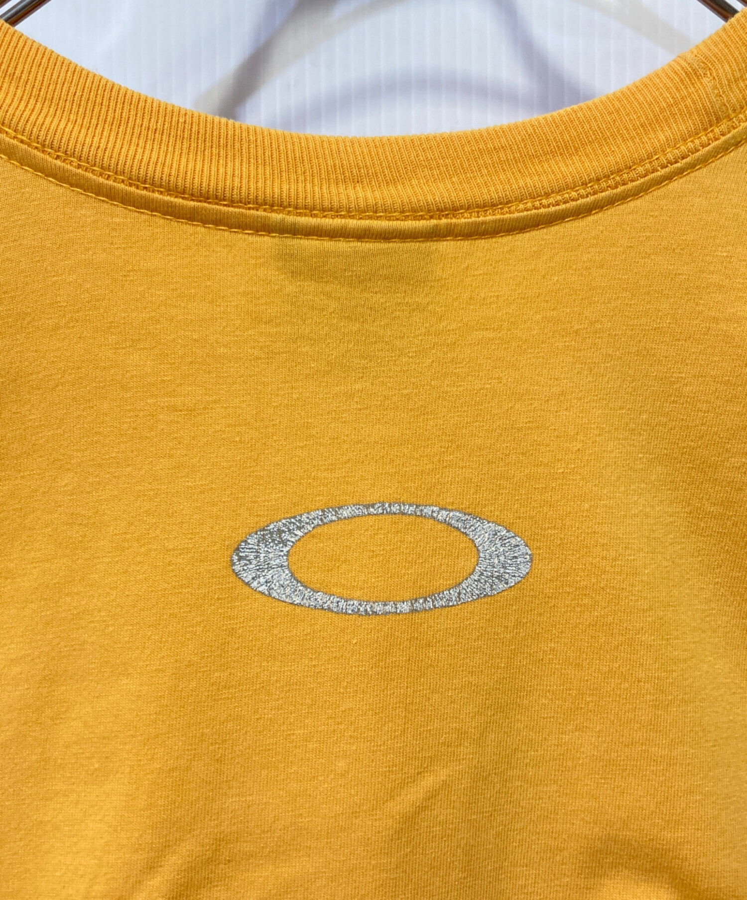 90s ヴィンテージ　OAKLEY オークリー 長袖　スウェット　L イエロー Oakley - オークリー oakley ヴィンテージ スウェット 90年代の通販 by