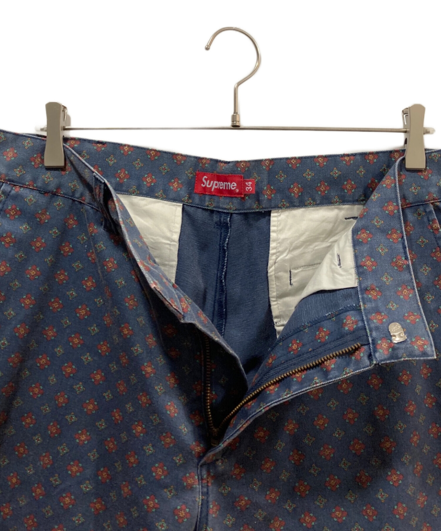 パンツ Supreme 16AW Foulard Work Pant 34 中古・古着通販】Supreme (シュプリーム) FOULARD WORK PANT ネイビー