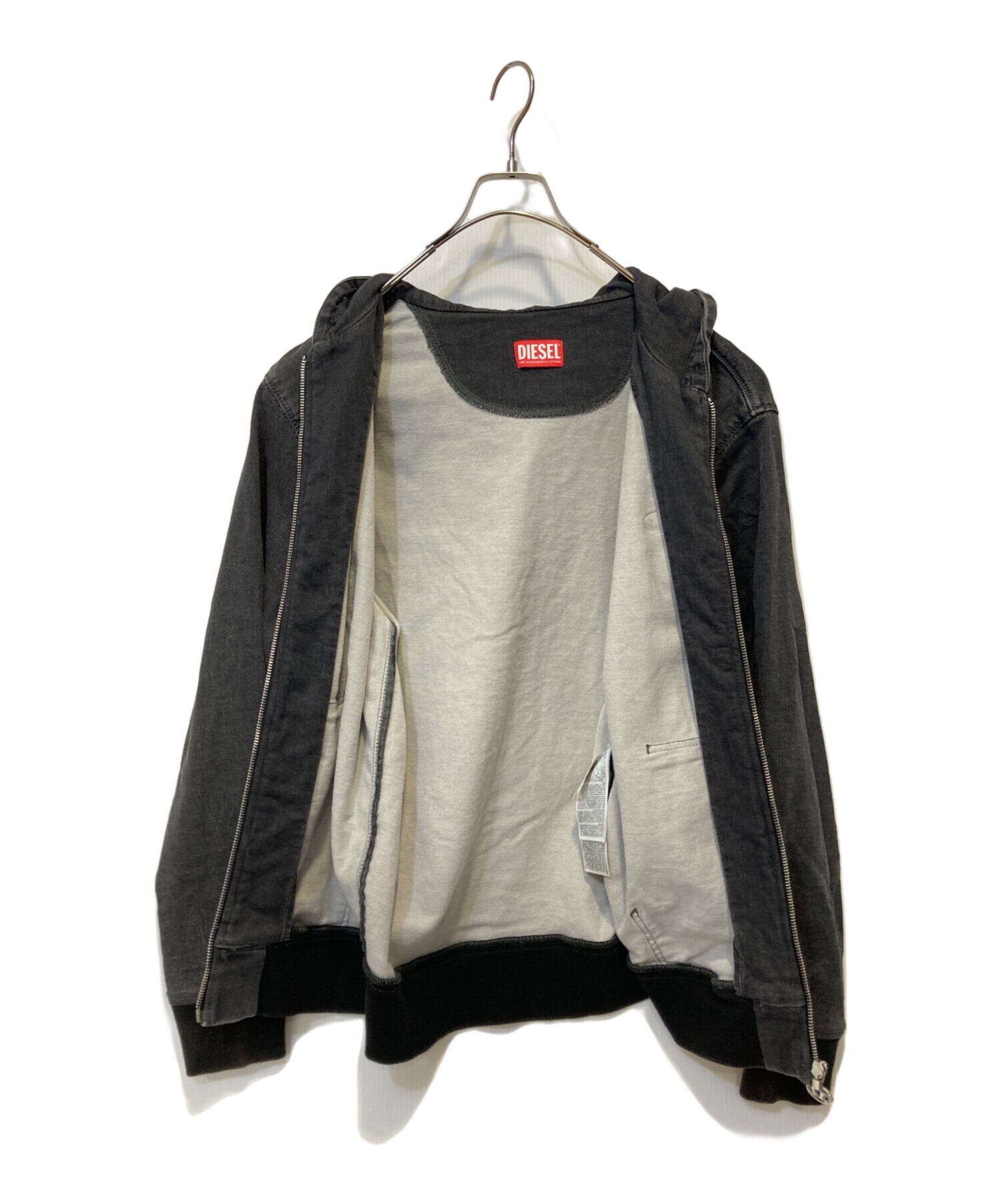 中古・古着通販】DIESEL (ディーゼル) デニムジップパーカー