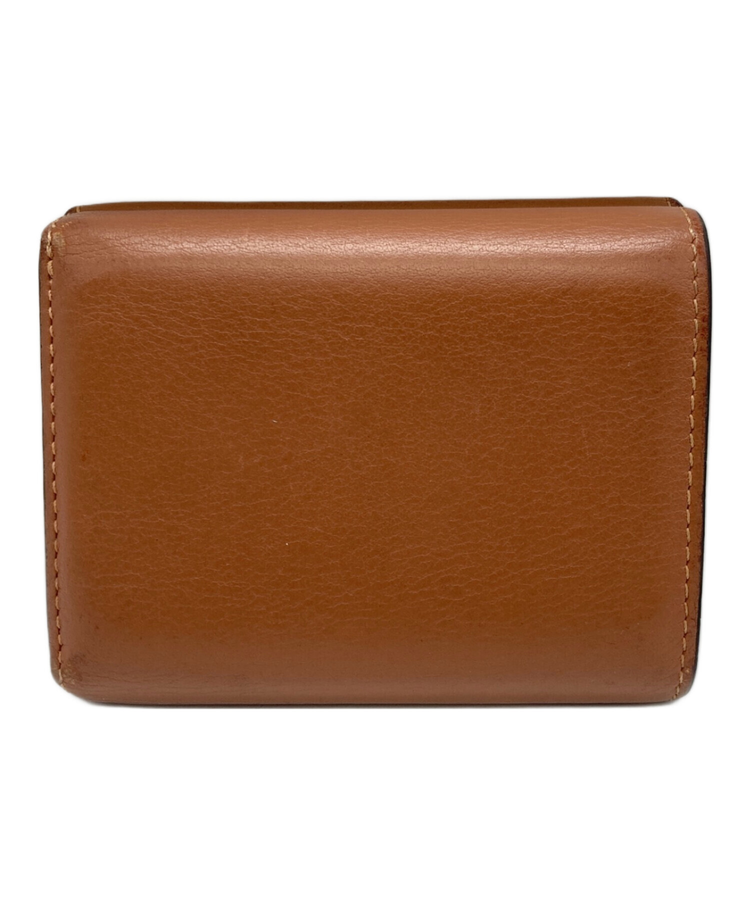 LOEWE ロエベ アナグラム コンパクト 財布 ブラウン レディース ブランド ロエベ LOEWE 三つ折り財布 ANAGRAM アナグラム ミニ財布