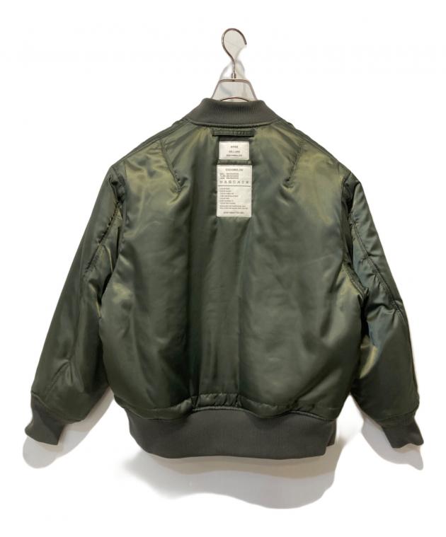 HYKE - HYKE ハイク ミリタリーブルゾン 1(S位) カーキ 【古着】【中古】 中古・古着通販】HYKE (ハイク) MA-1ジャケット カーキ サイズ:3