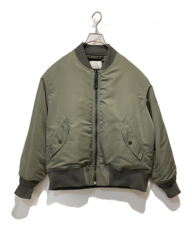 HYKE - 【bule】HYKE メルトンジャケット カーキ 中古・古着通販】HYKE (ハイク) MA-1ジャケット カーキ サイズ:3