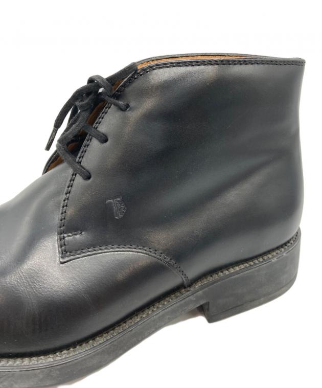 中古・古着通販】TOD'S (トッズ) レザーブーツ ブラック サイズ:5 1/2