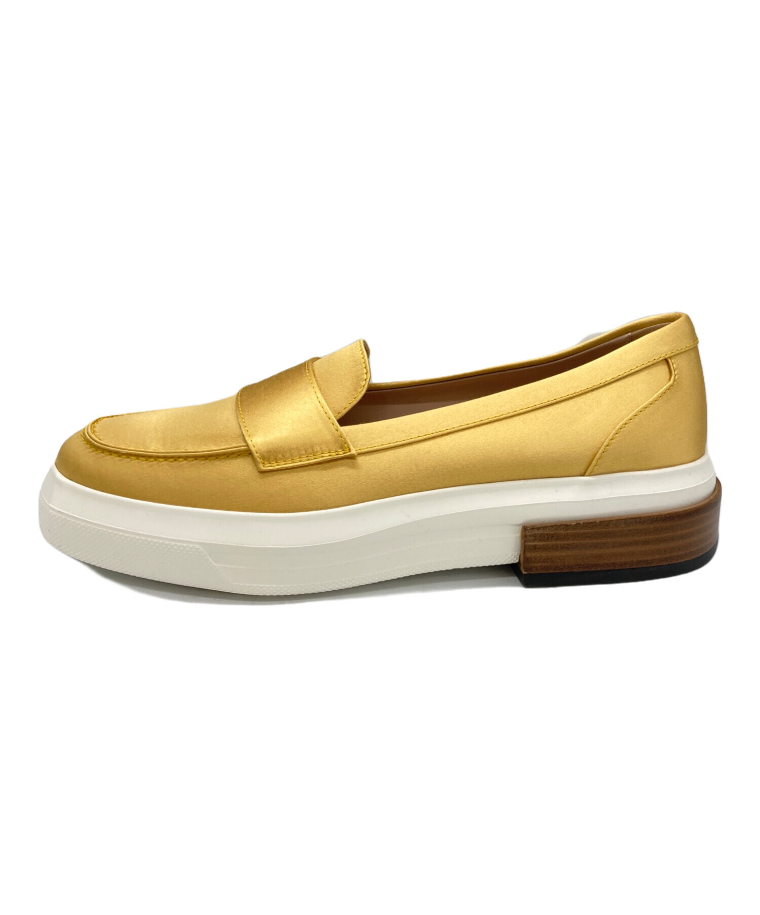 中古・古着通販】TOD'S (トッズ) サテンスリッポンシューズ イエロー