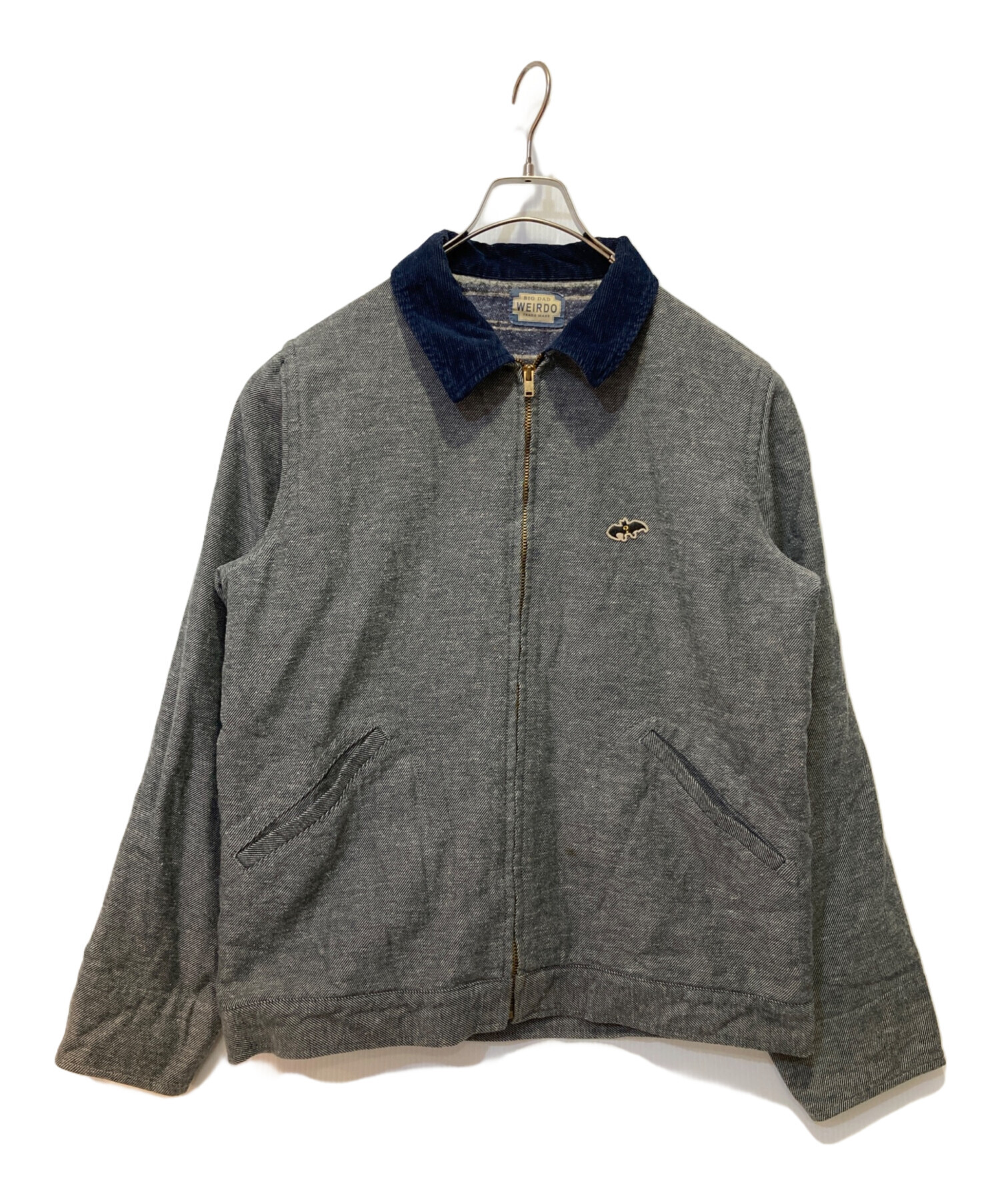 中古・古着通販】WEIRDO (ウィアード) ワークジャケット グレー サイズ 