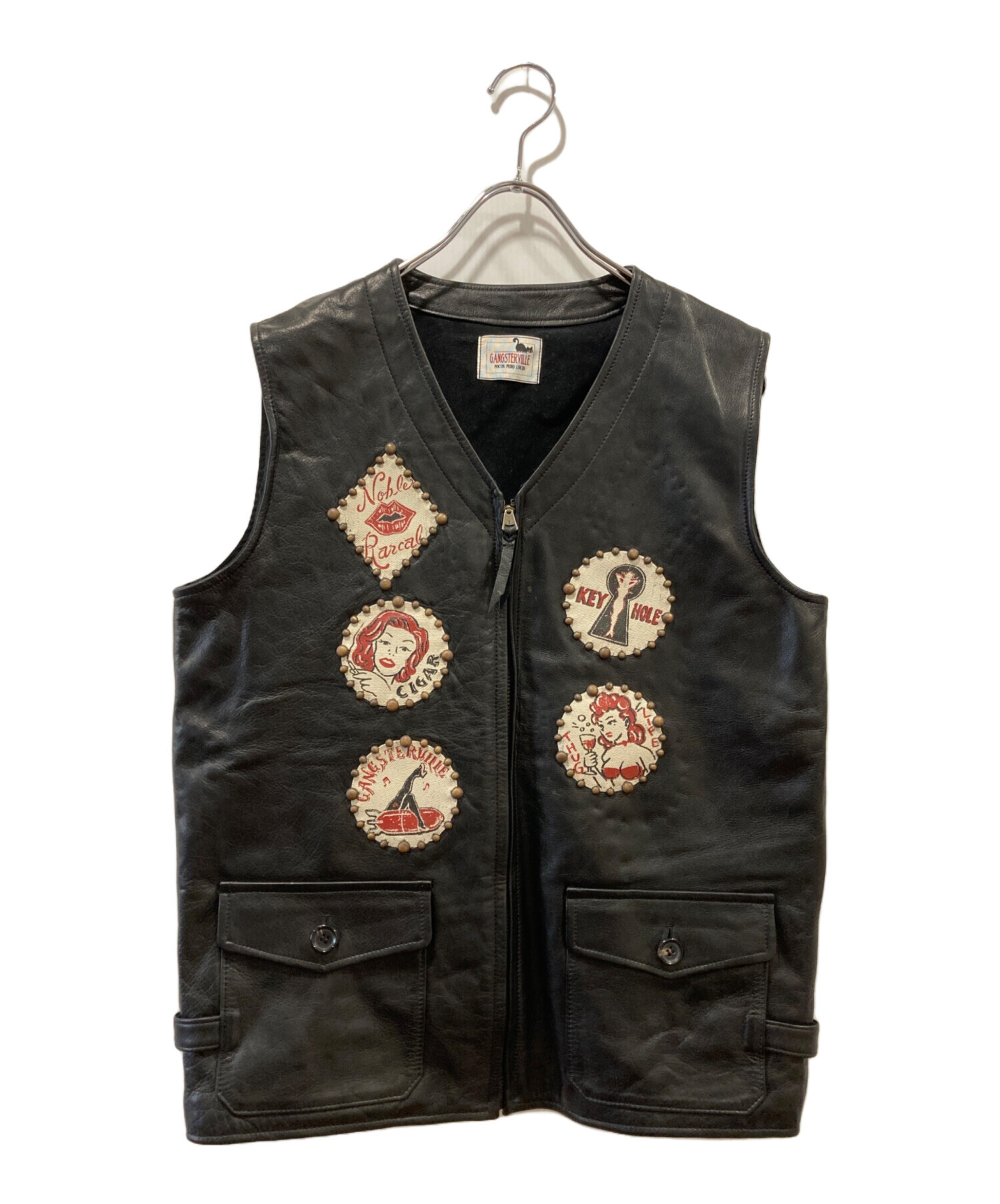 中古・古着通販】GANGSTERVILLE (ギャングスタービル) レザーベスト