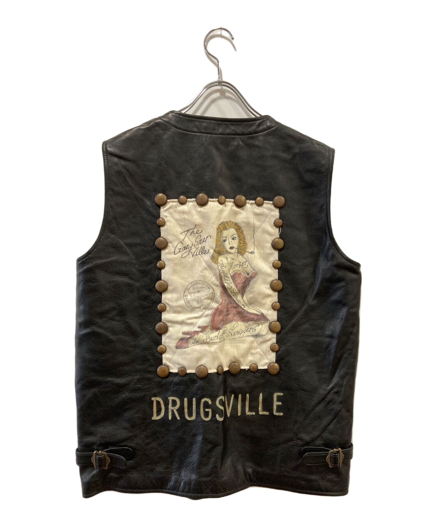 中古・古着通販】GANGSTERVILLE (ギャングスタービル) レザーベスト