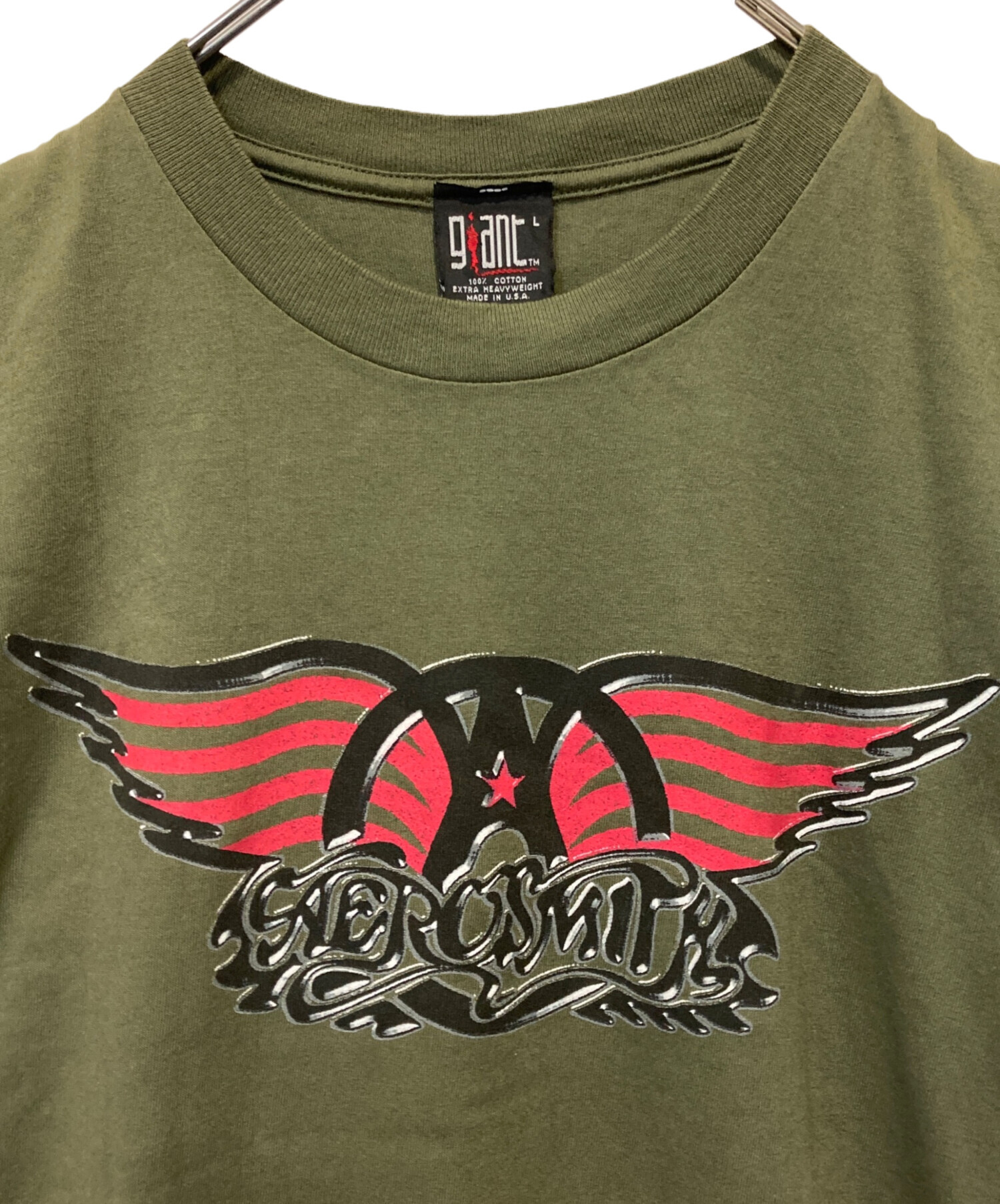 中古・古着通販】giant (ジャイアント) プリントTシャツ グリーン