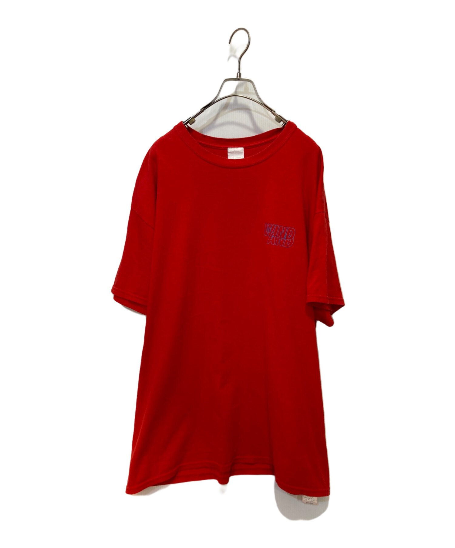WIND AND SEA Tシャツ　XLサイズ 中古・古着通販】WIND AND SEA (ウィンダンシー) Tシャツ レッド