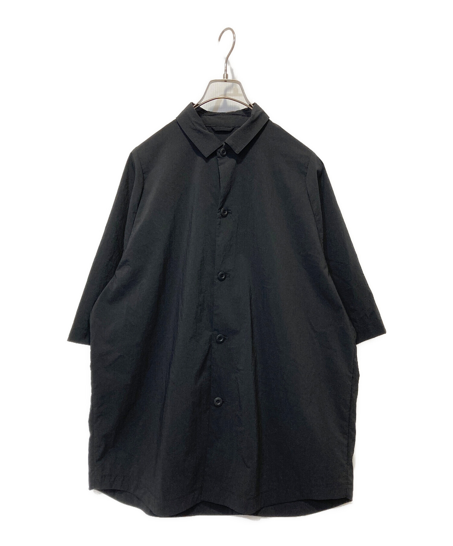 中古・古着通販】TEATORA (テアトラ) CARTRIDGE SHIRT S/S DR ブラック 