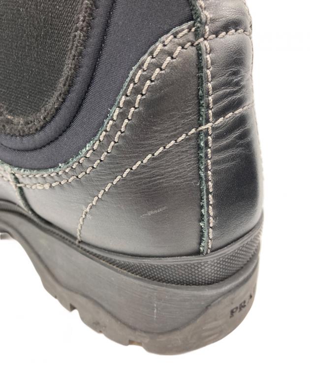 中古・古着通販】PRADA (プラダ) ショートブーツ ブラック