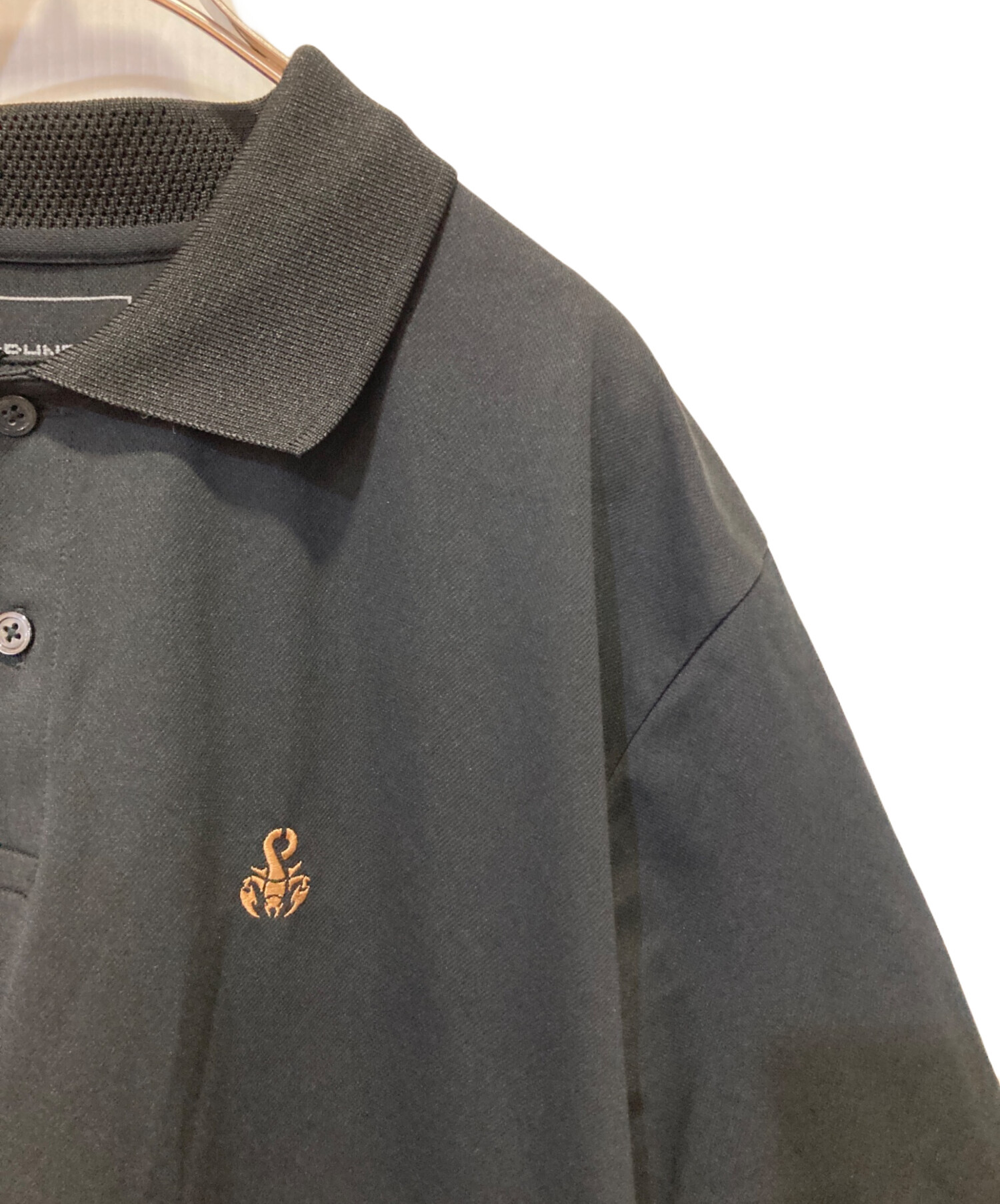 【未使用タグ付】 SOPHNET. ソフネット ワイド　ポロシャツ　黒　XL SOPHNET.（ソフネット） ポロシャツ WASHABLE SUMMER WOOL POLO SHIRT