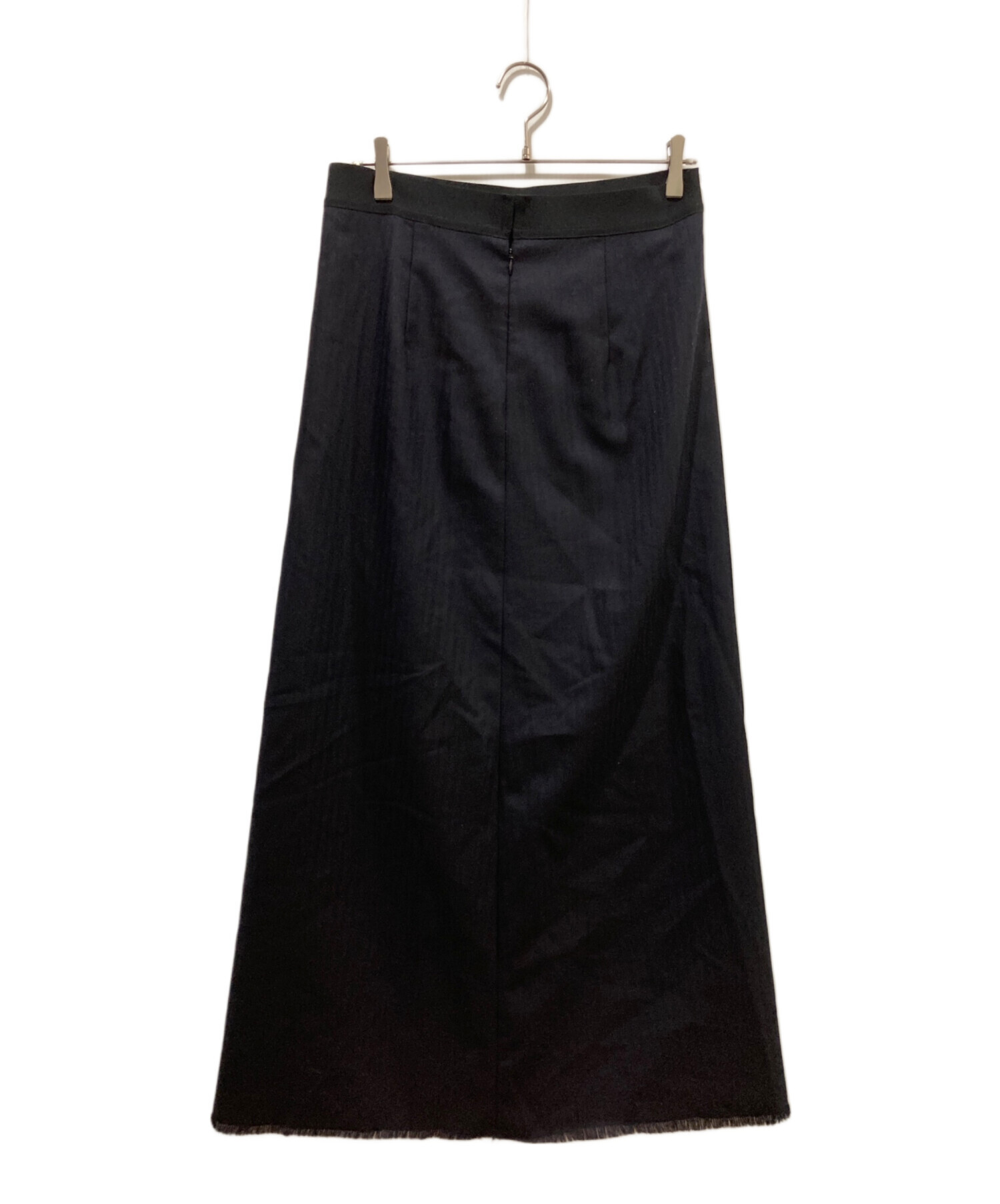 中古・古着通販】CLASS (クラス) ストライプロングスカート ネイビー 