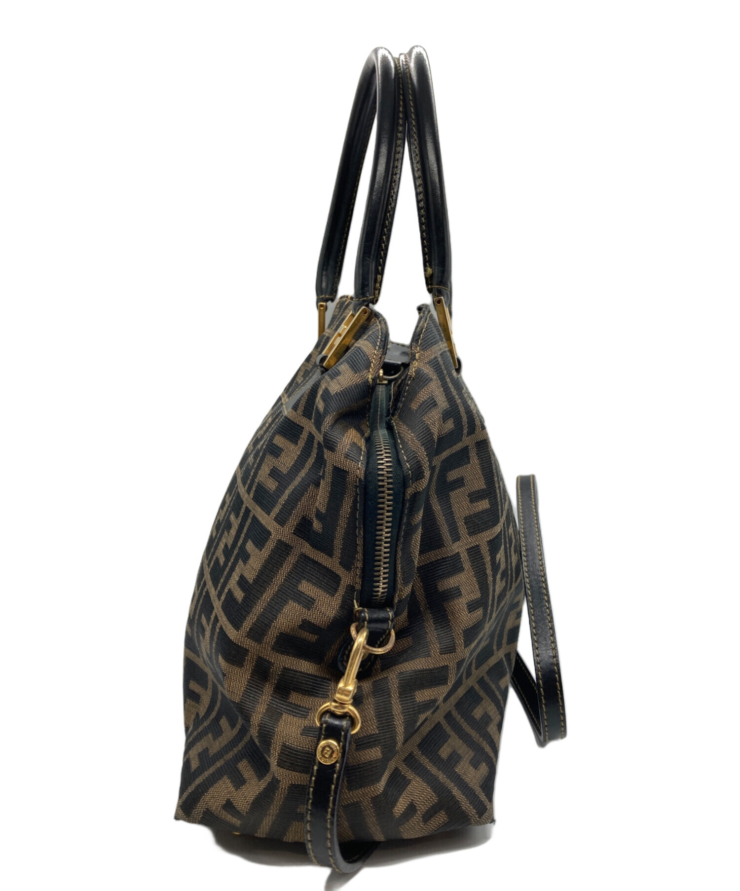 中古・古着通販FENDI (フェンディ) ズッカ柄ハンドバッグ 訳あり FENDI 