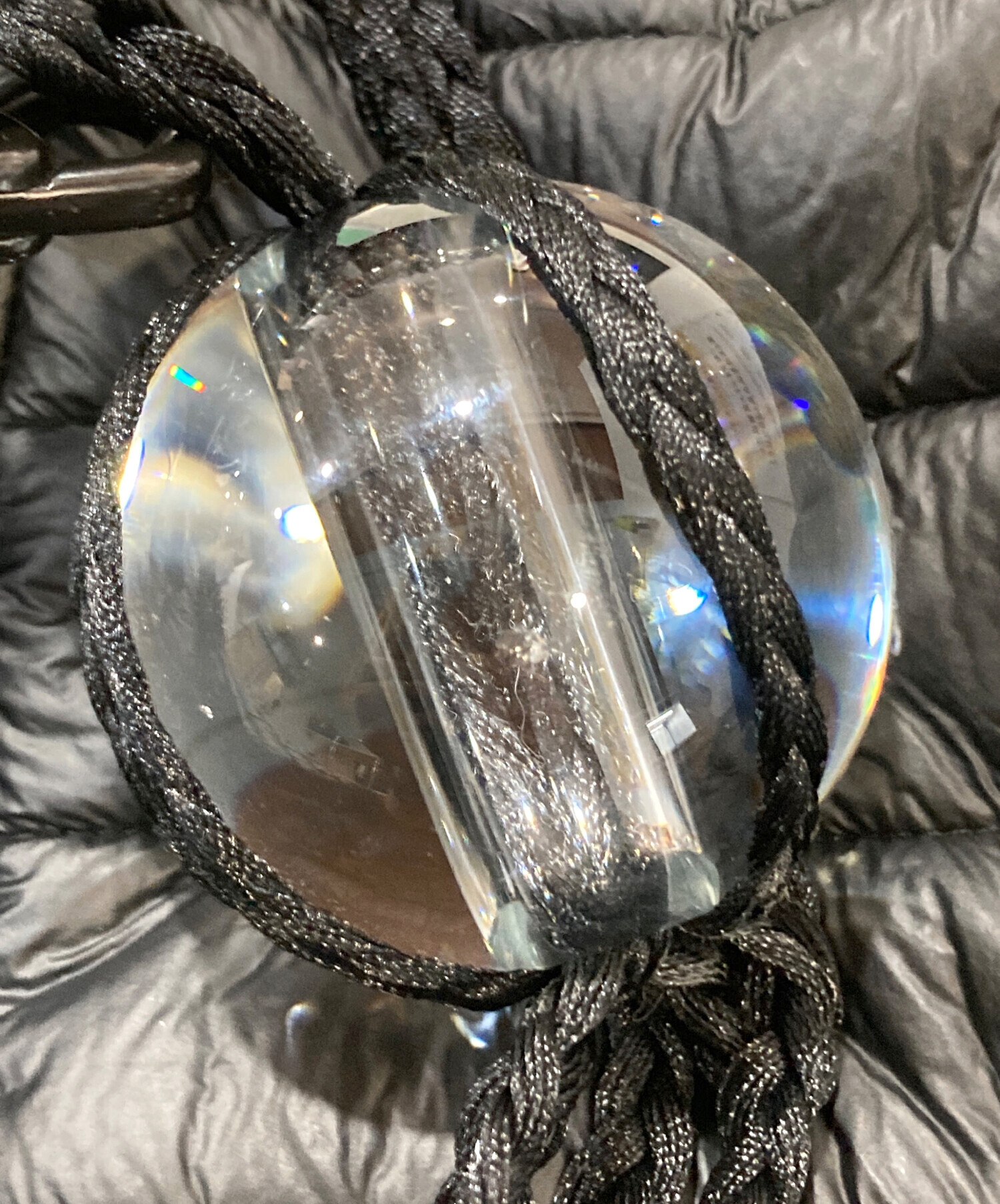 NUTEMPEROR ナットエンペラーショルダーバッグ　水晶あり NUTEMPEROR / ナットエンペラー - PU LEATHER BAG (BLACK) | RADD LOUNGE