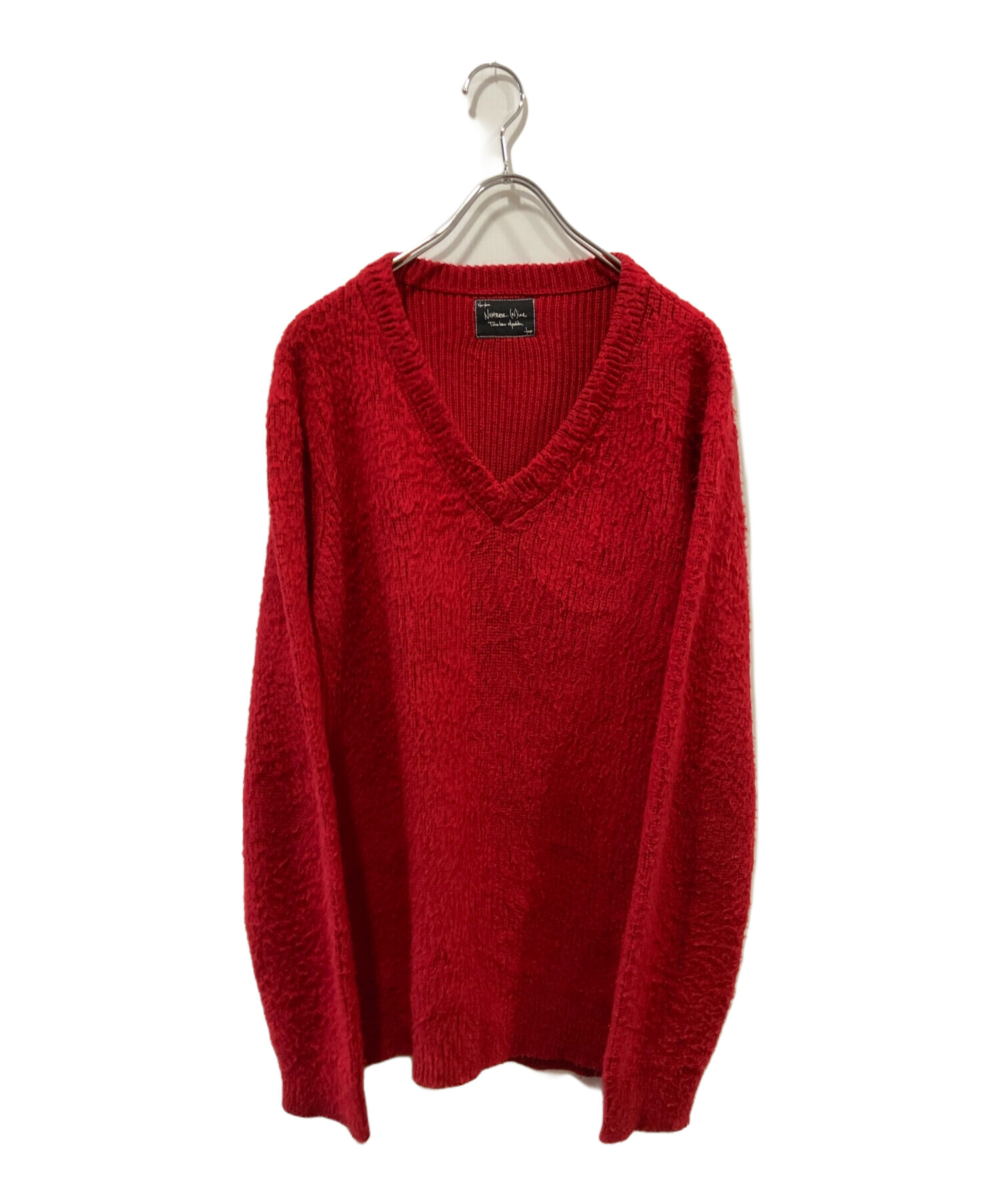 送込★Number (N)ine ダメージ加工 Vネックニット 中古・古着通販】NUMBER (N)INE (ナンバーナイン) Vネックニット