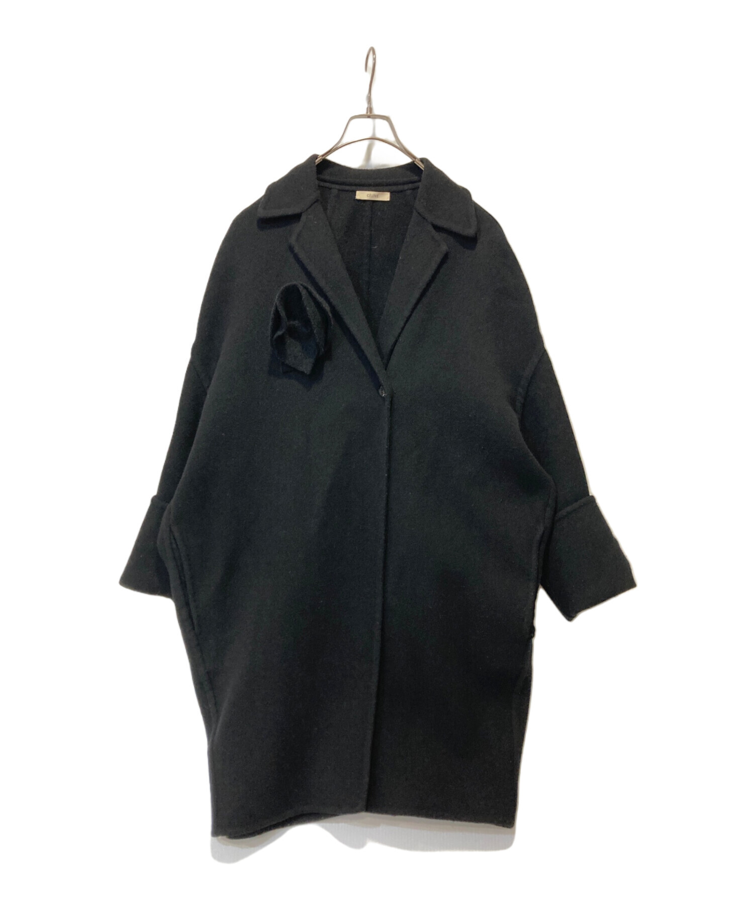 中古・古着通販】CELINE (セリーヌ) コサージュ付きエッグコート