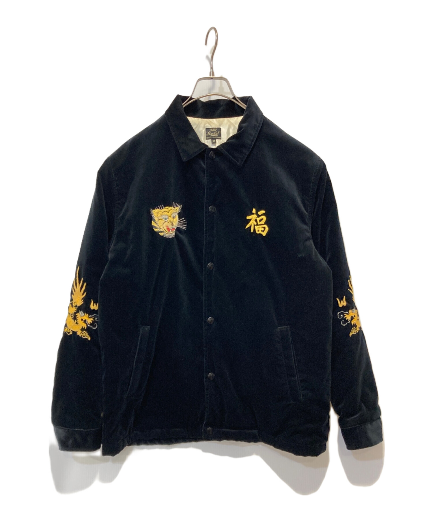中古・古着通販】gold (ゴールド) VELVETEEN VIET-NAM JACKET ブラック 