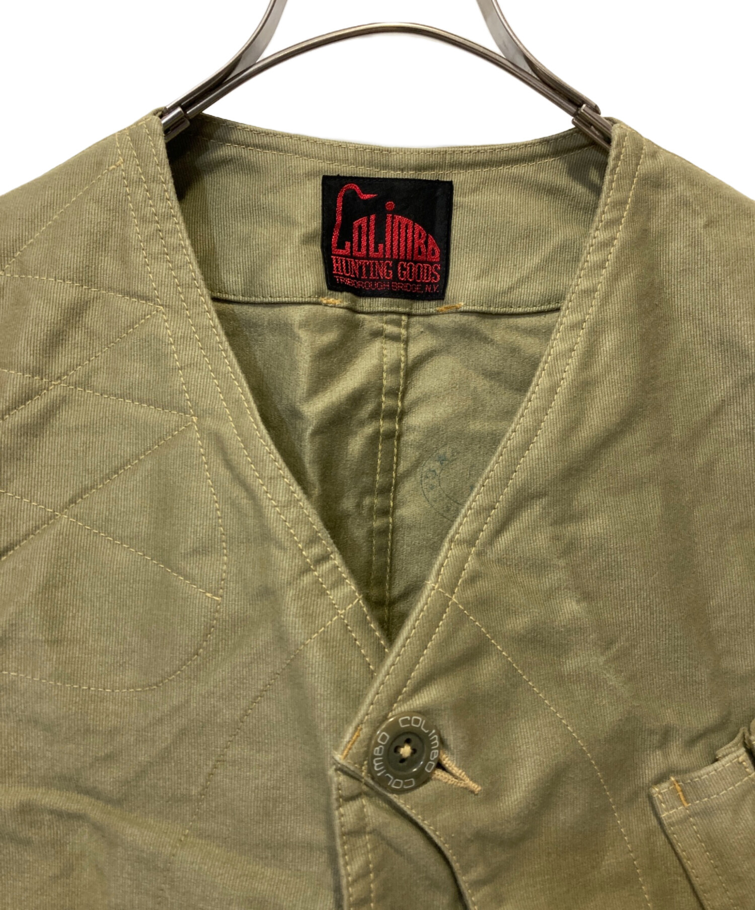 中古・古着通販】COLIMBO (コリンボ) ハンティングベスト グリーン