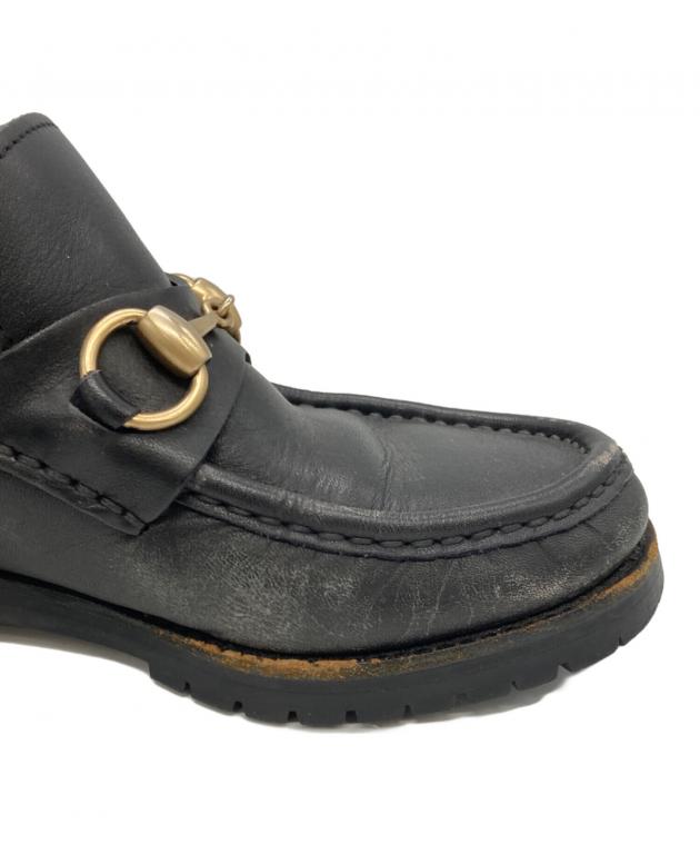 中古・古着通販】GUCCI (グッチ) ビットローファー ブラック サイズ:34