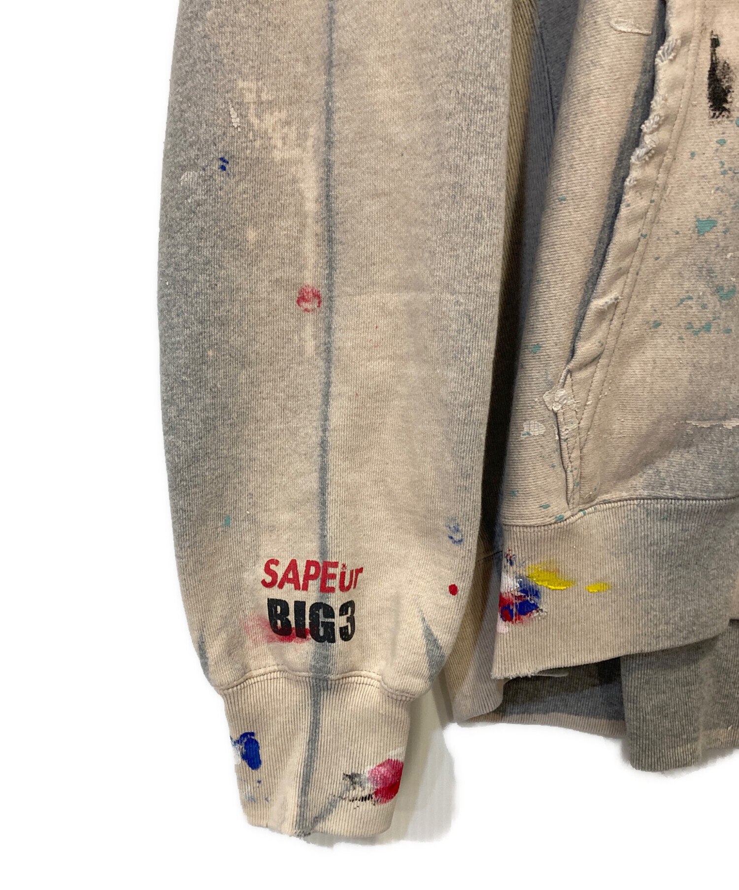 中古・古着通販】SAPEur (サプール) BIG3 ヴィンテージ加工パーカー