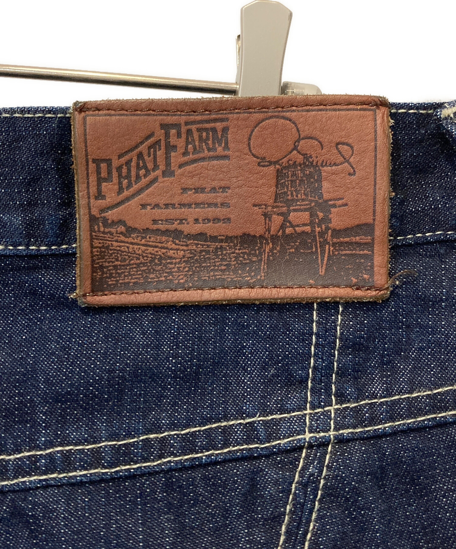w*o様 90sy2k PHAT FARM SUG 先染めブラウン デニムジップ 中古・古着通販】PHAT FARM (ファットファーム) デニムパンツ