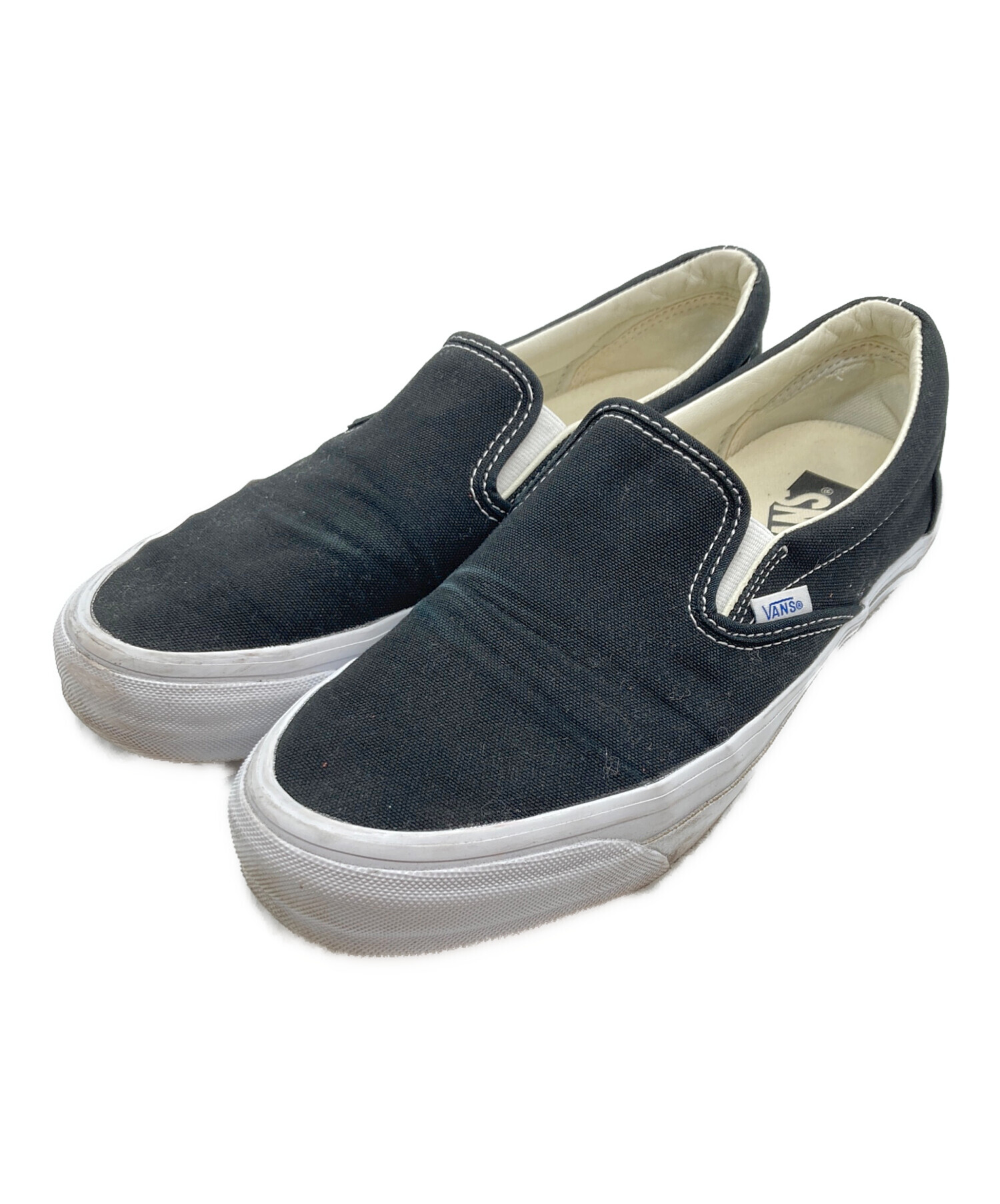 中古・古着通販】VANS (バンズ) スリッポン ブラック サイズ:US9