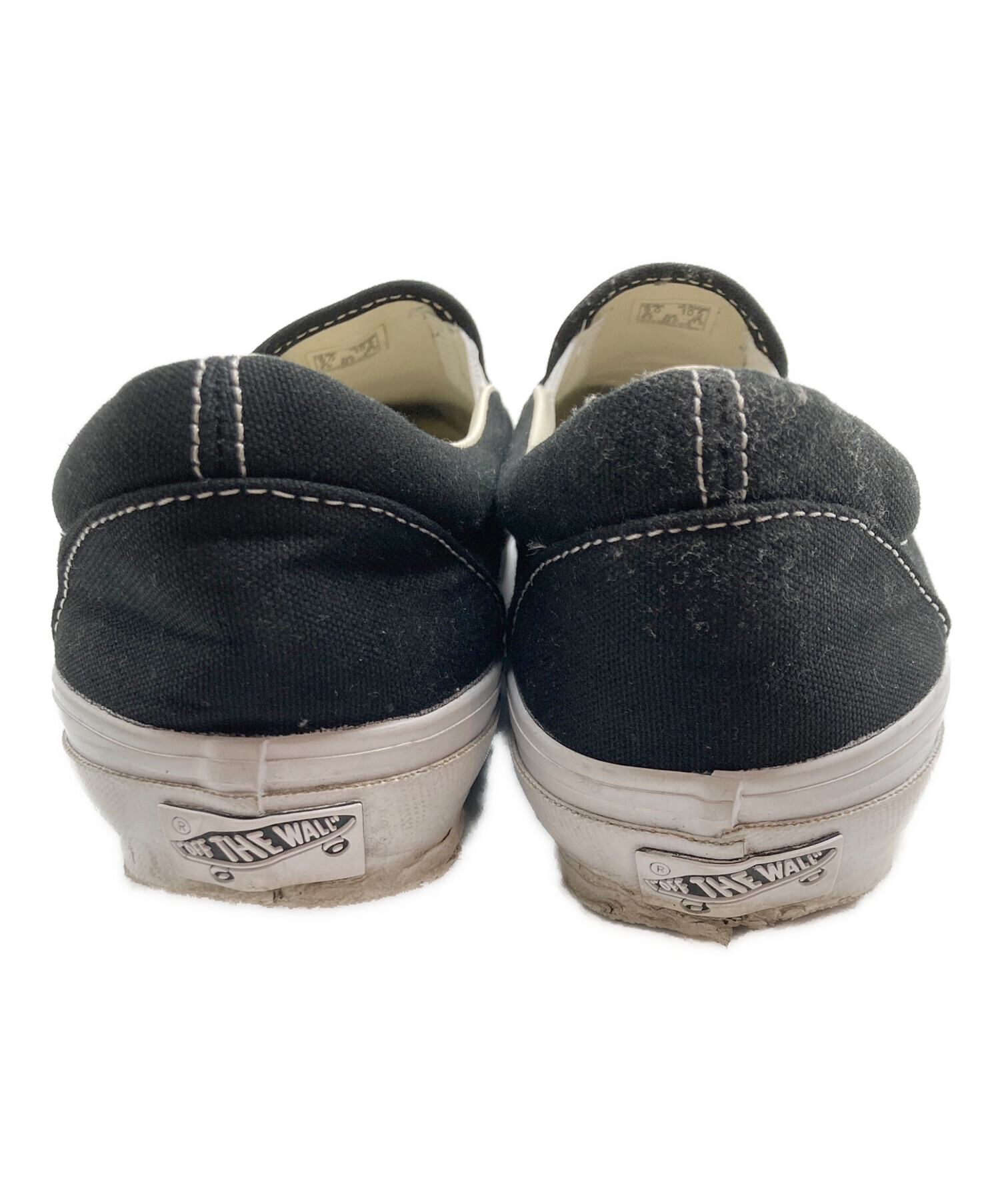 中古・古着通販】VANS (バンズ) スリッポン ブラック サイズ:US9 