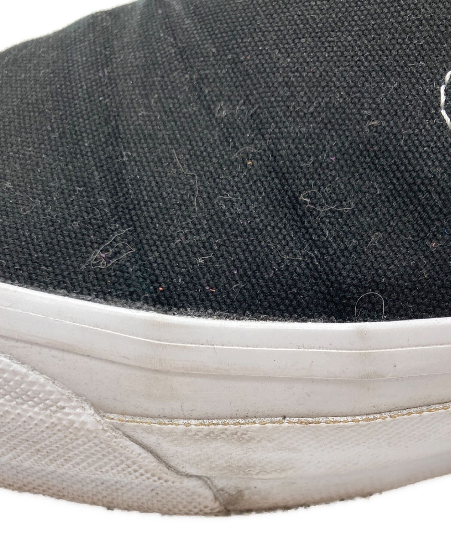 中古・古着通販】VANS (バンズ) スリッポン ブラック サイズ:US9 