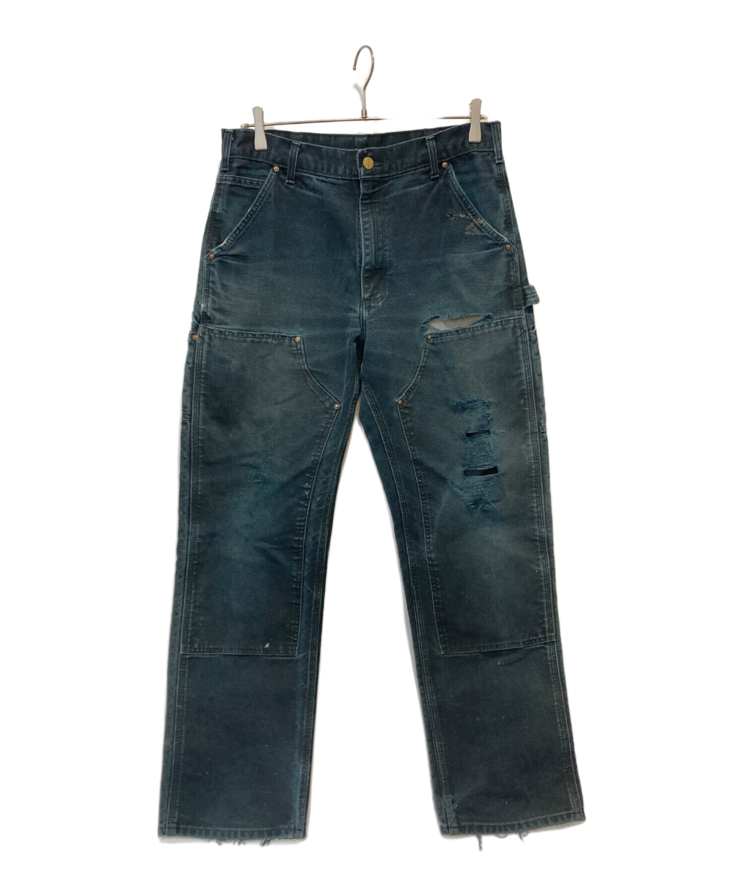 中古・古着通販】CarHartt (カーハート) ダブルニーパンツ ネイビー