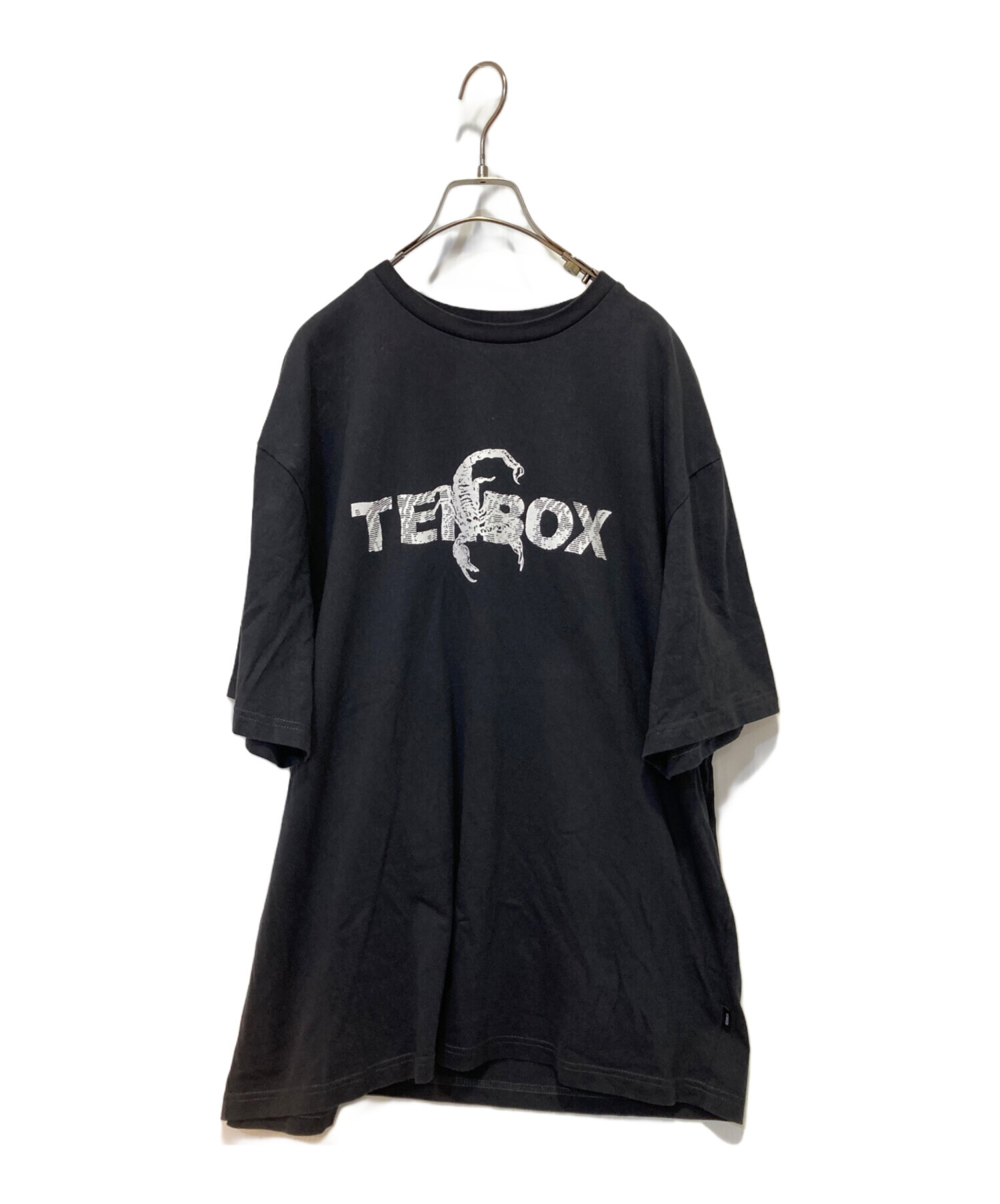 中古・古着通販】TENBOX (テンボックス) プリントTシャツ ブラック 